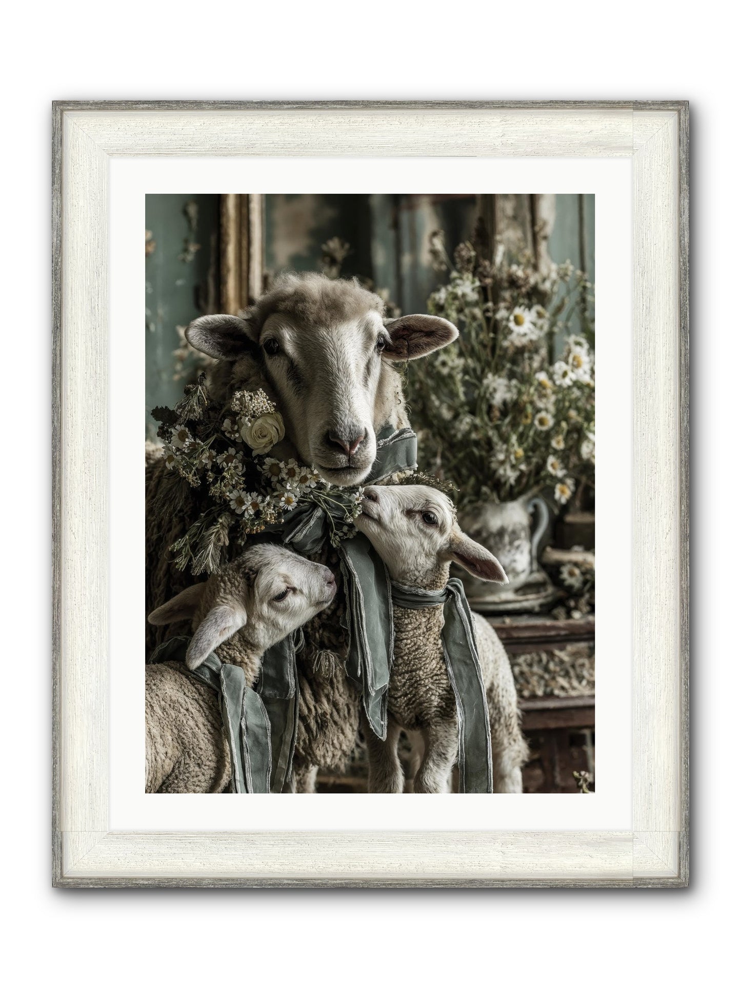Always Framed Print - Driftwood White 24x32