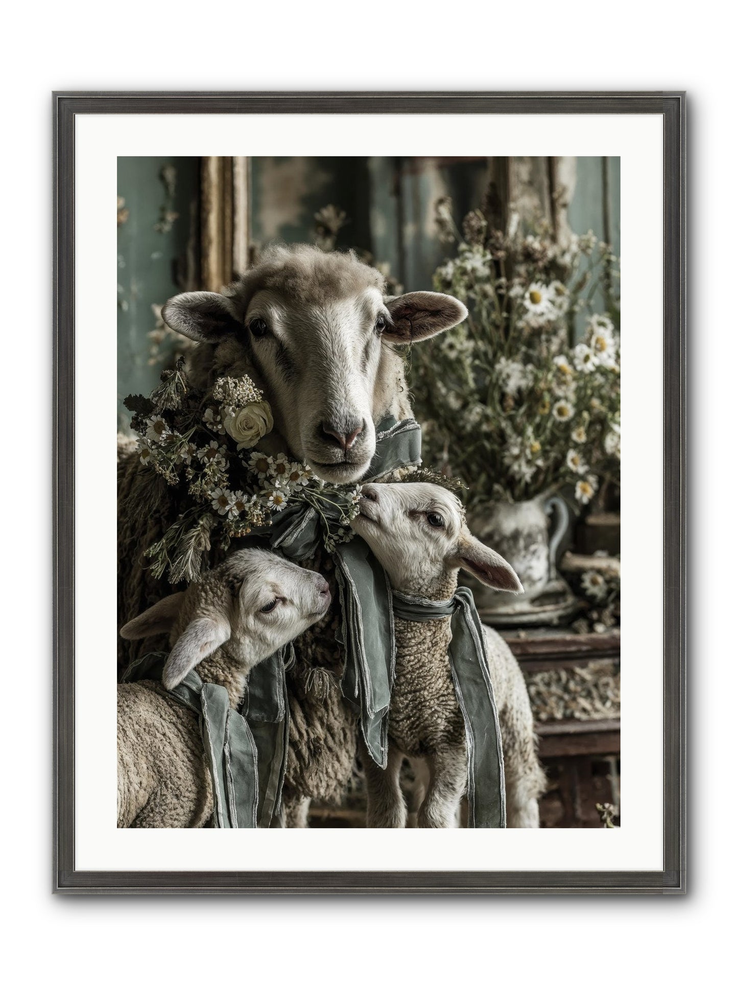 Always Framed Print - Slimwoods Black/Silver 24x32