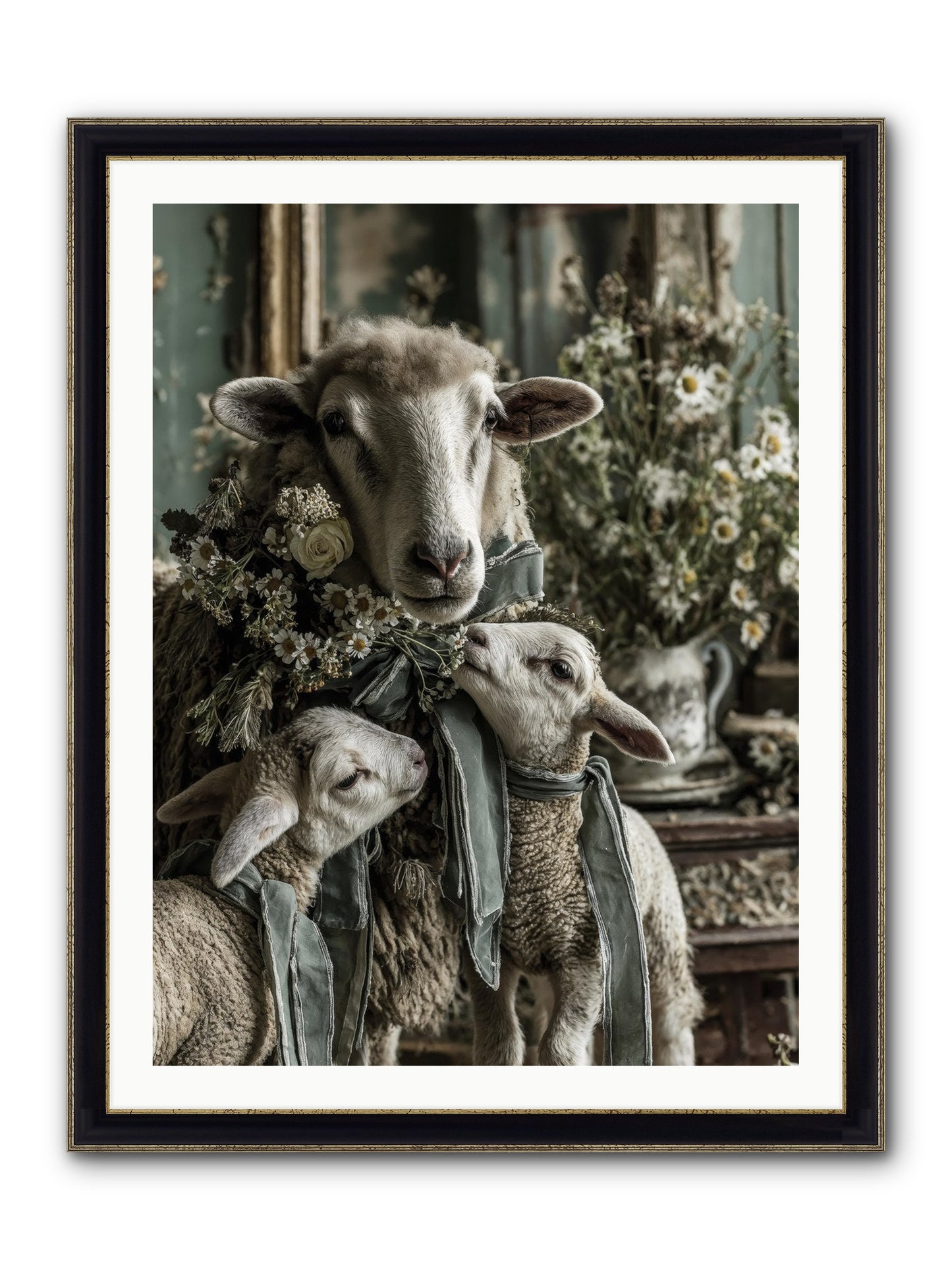 Always Framed Print - Black & Gold 30x40
