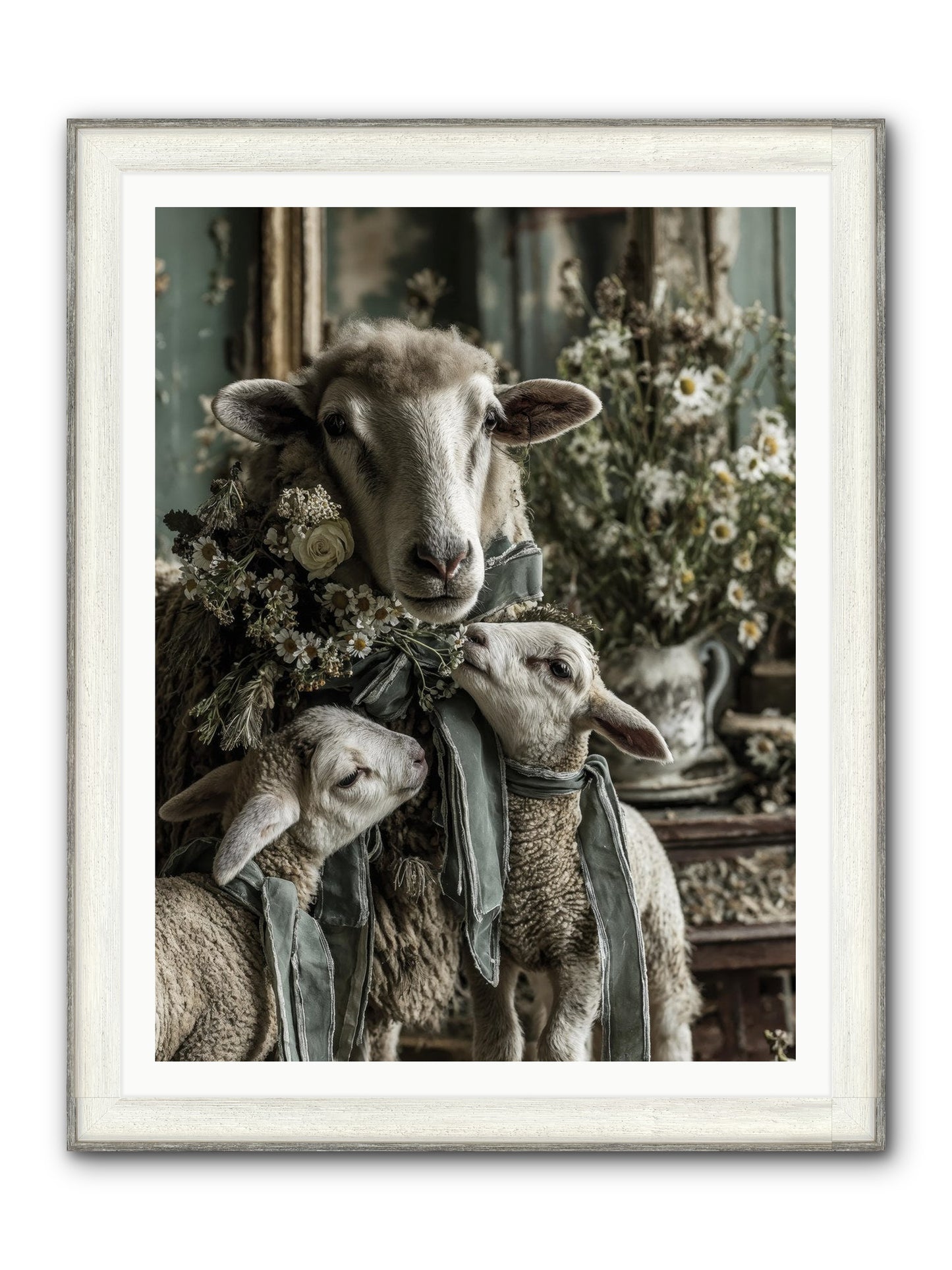 Always Framed Print - Driftwood White 36x48