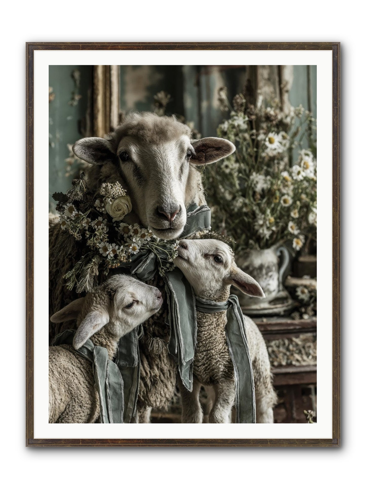Always Framed Print - Slimwoods Black/Gold 36x48