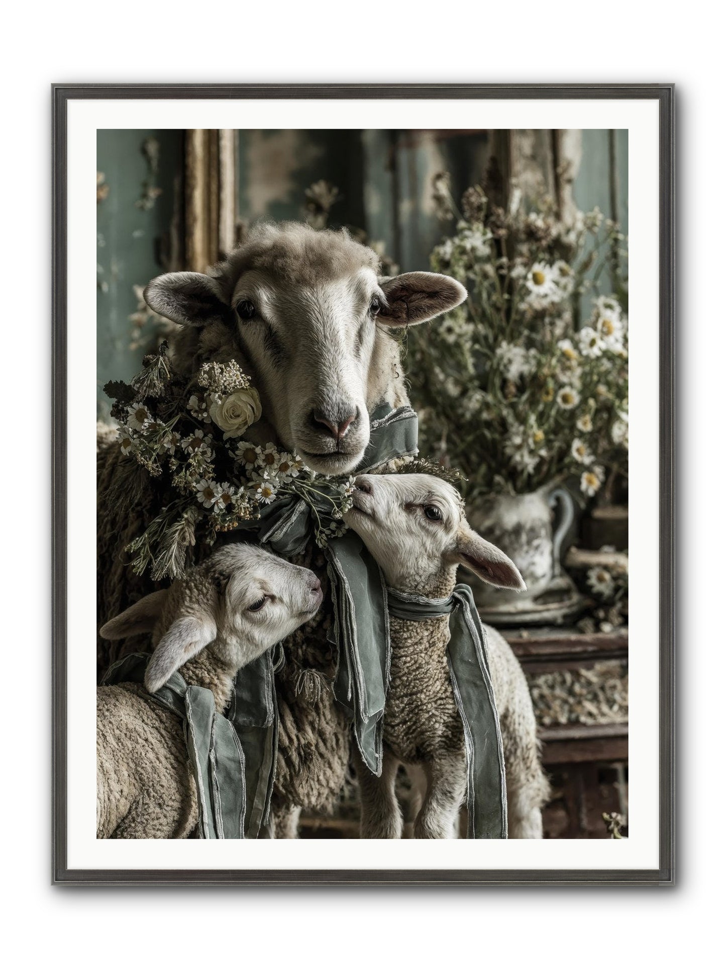 Always Framed Print - Slimwoods Black/Silver 36x48