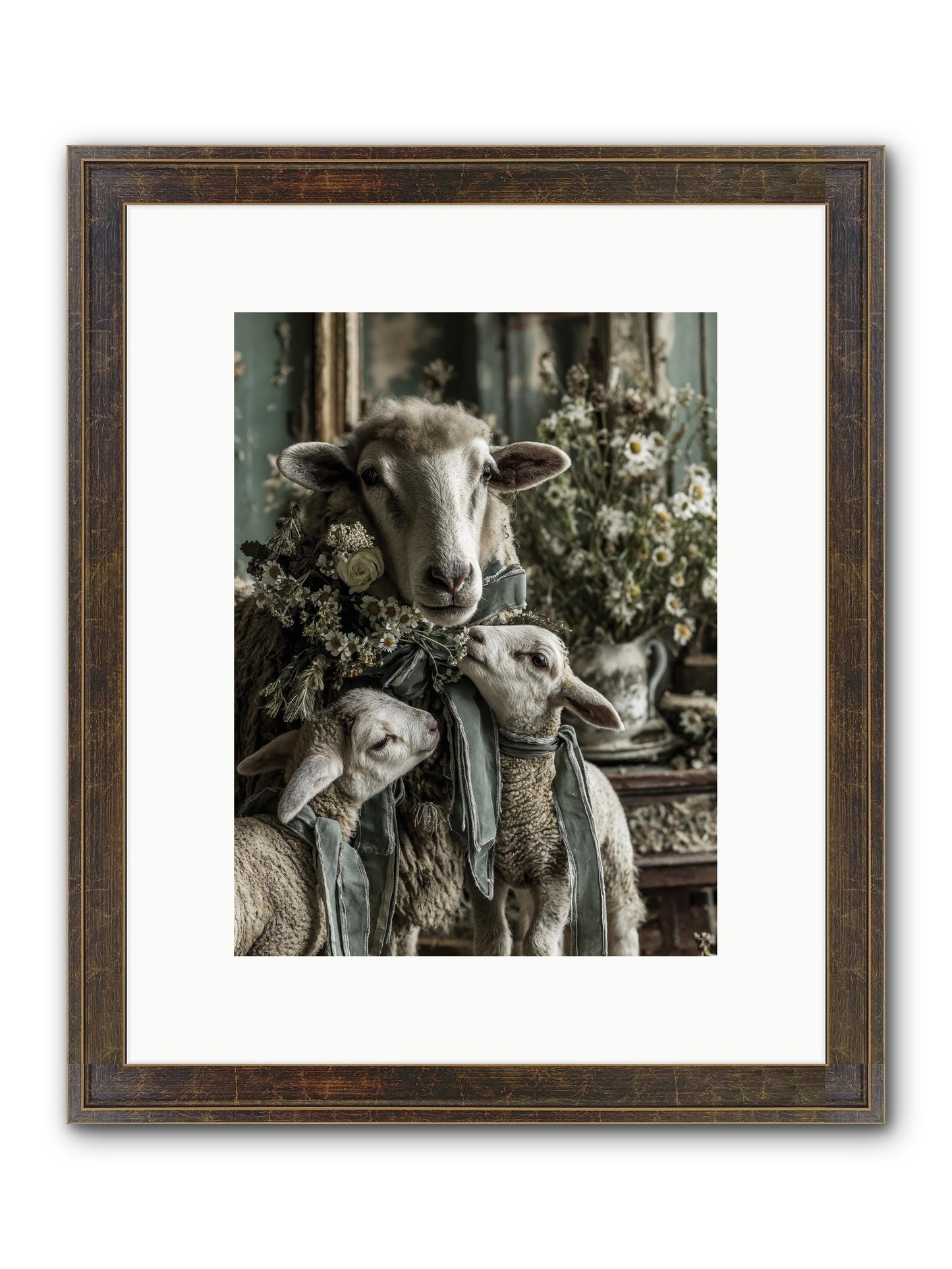 Always Framed Print - Slimwoods Black/Gold 9x12