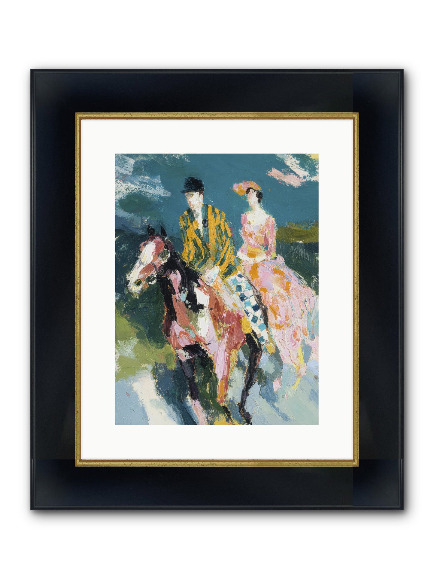 Always Enchanted Framed Print - Wide Black w/Gold 12x16