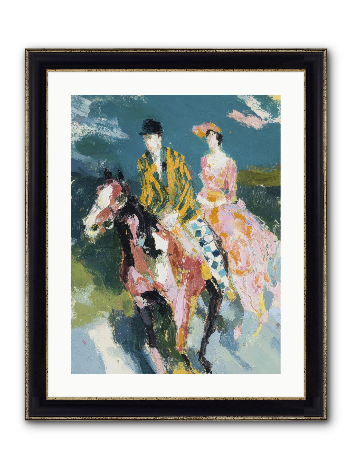 Always Enchanted Framed Print - Black & Gold 18x24
