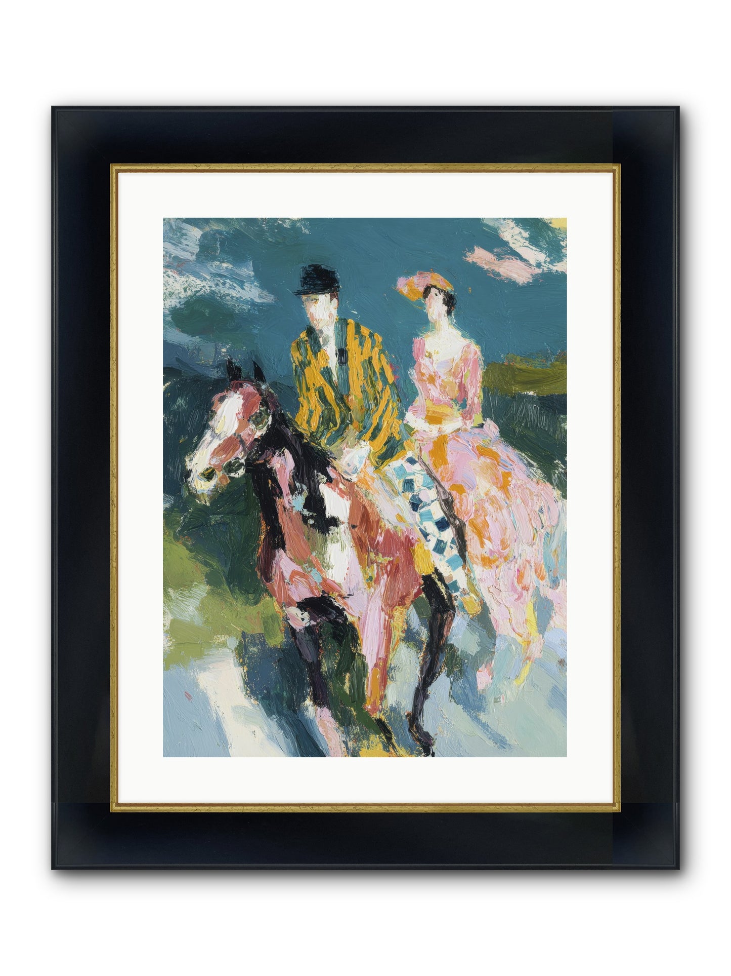 Always Enchanted Framed Print - Wide Black w/Gold 18x24