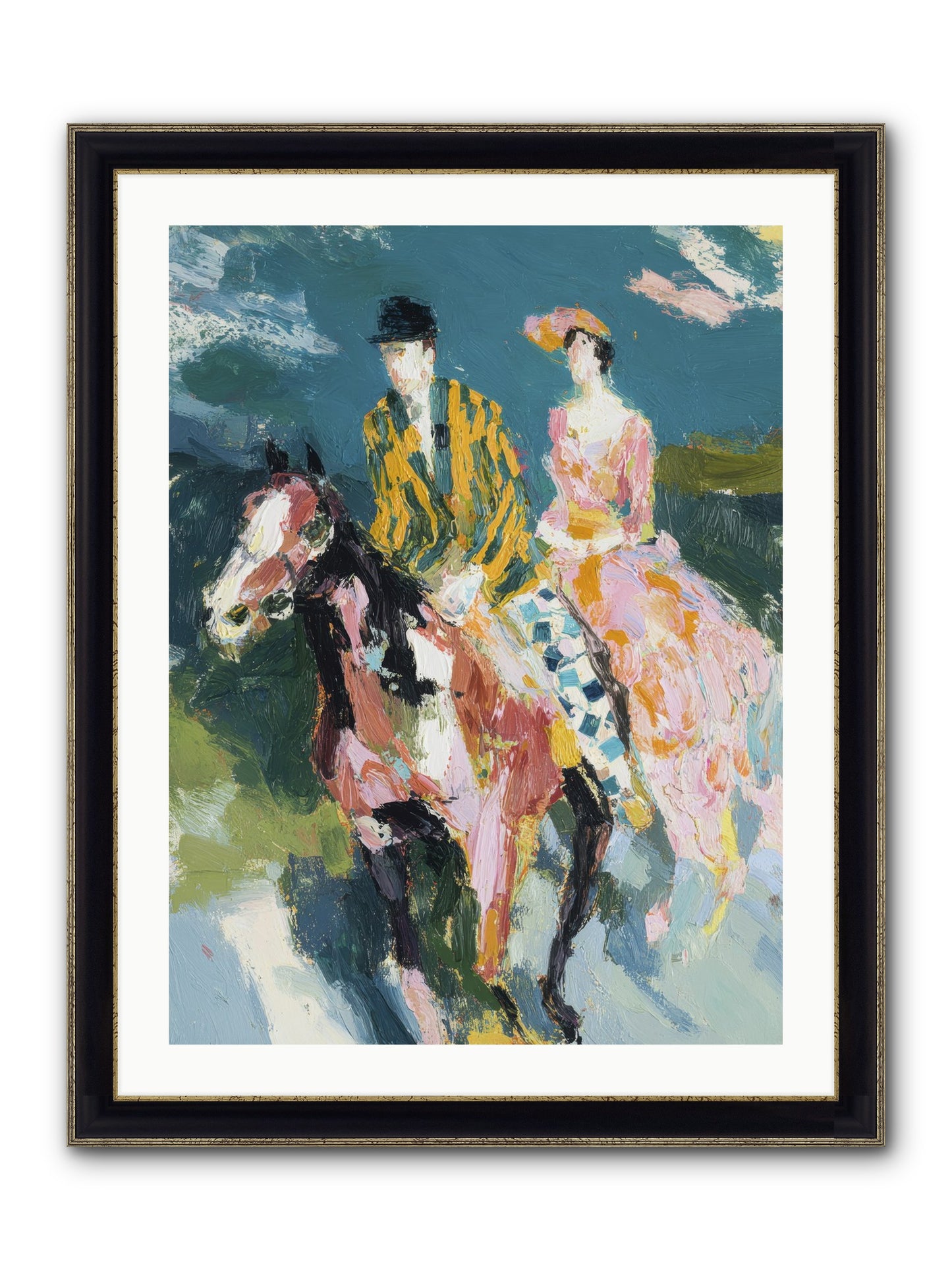 Always Enchanted Framed Print - Black & Gold 24x32