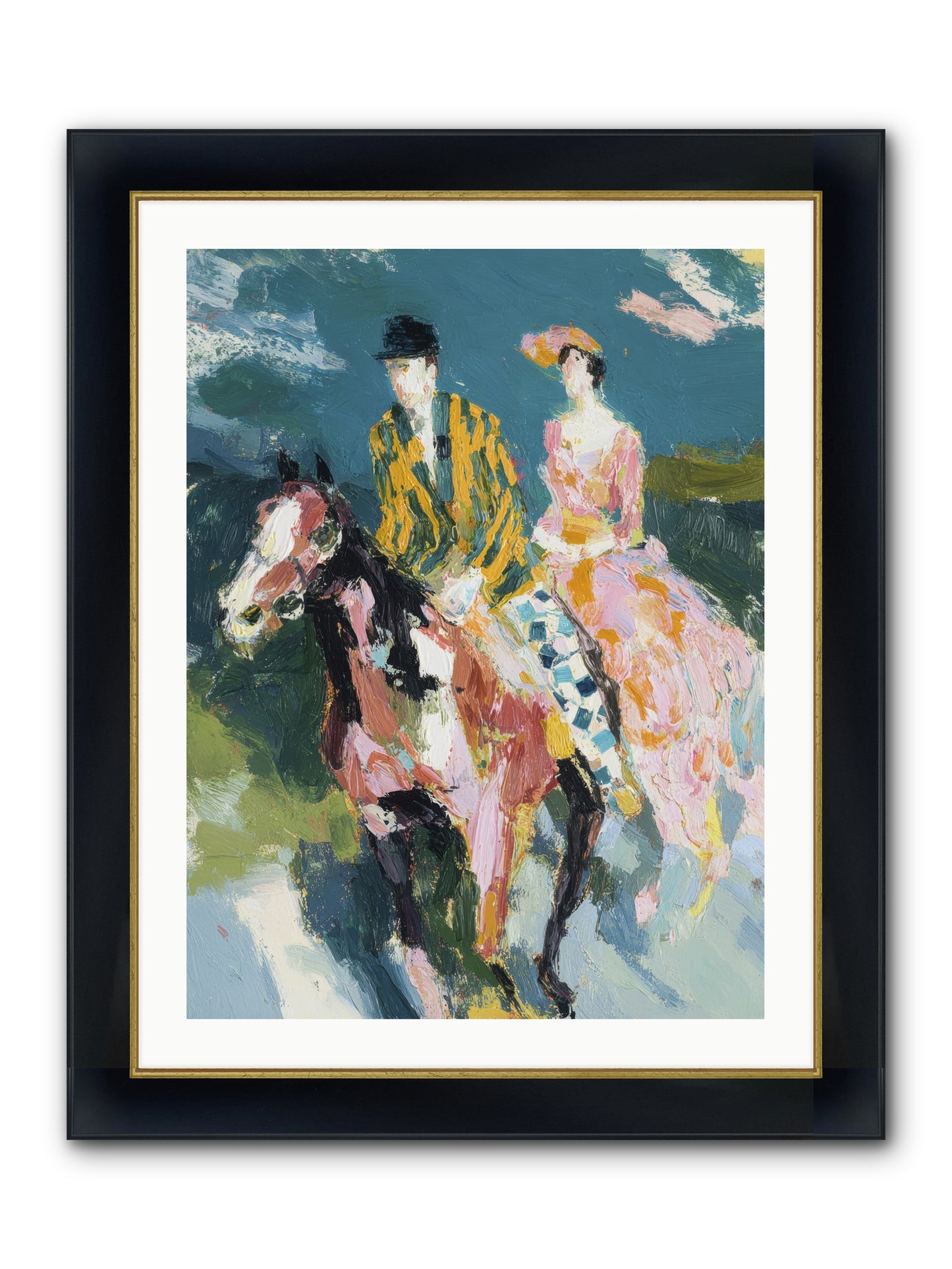Always Enchanted Framed Print - Wide Black w/Gold 24x32