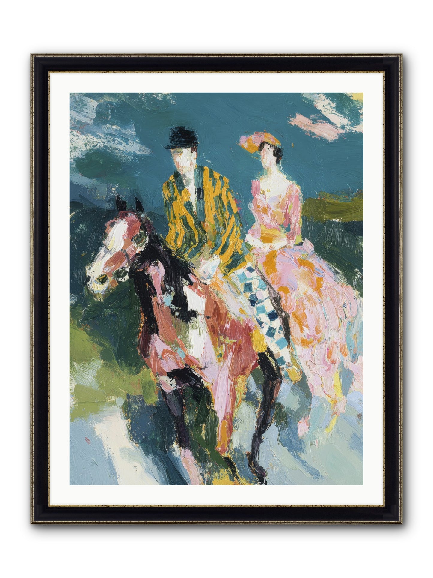 Always Enchanted Framed Print - Black & Gold 30x40