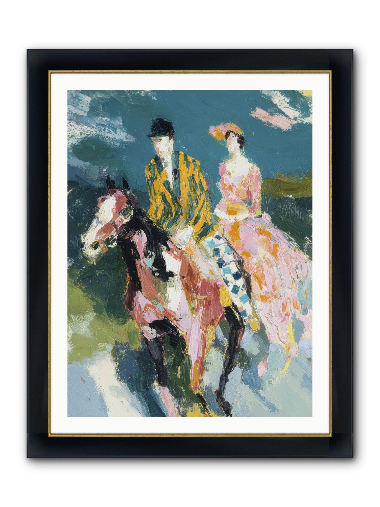 Always Enchanted Framed Print - Wide Black w/Gold 30x40