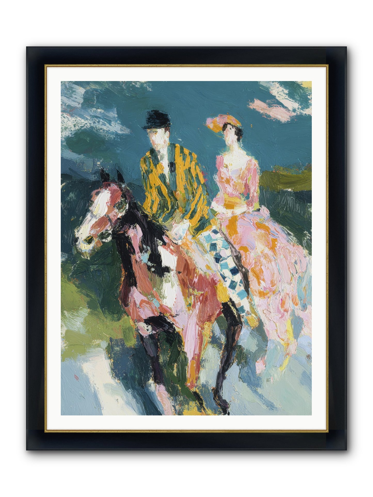 Always Enchanted Framed Print - Wide Black w/Gold 36x48