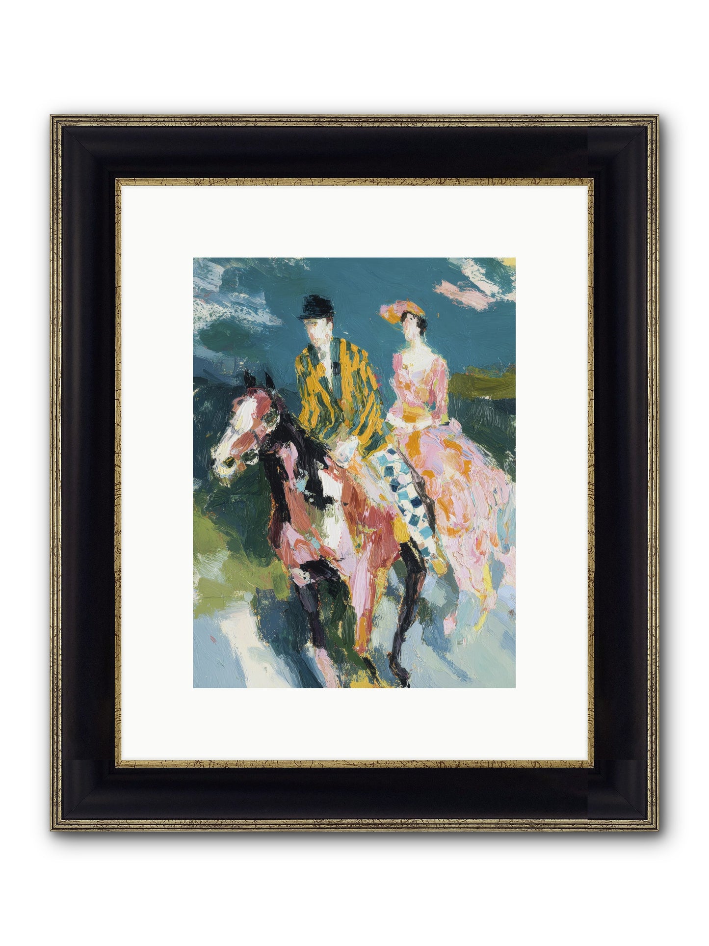Always Enchanted Framed Print - Black & Gold 9x12