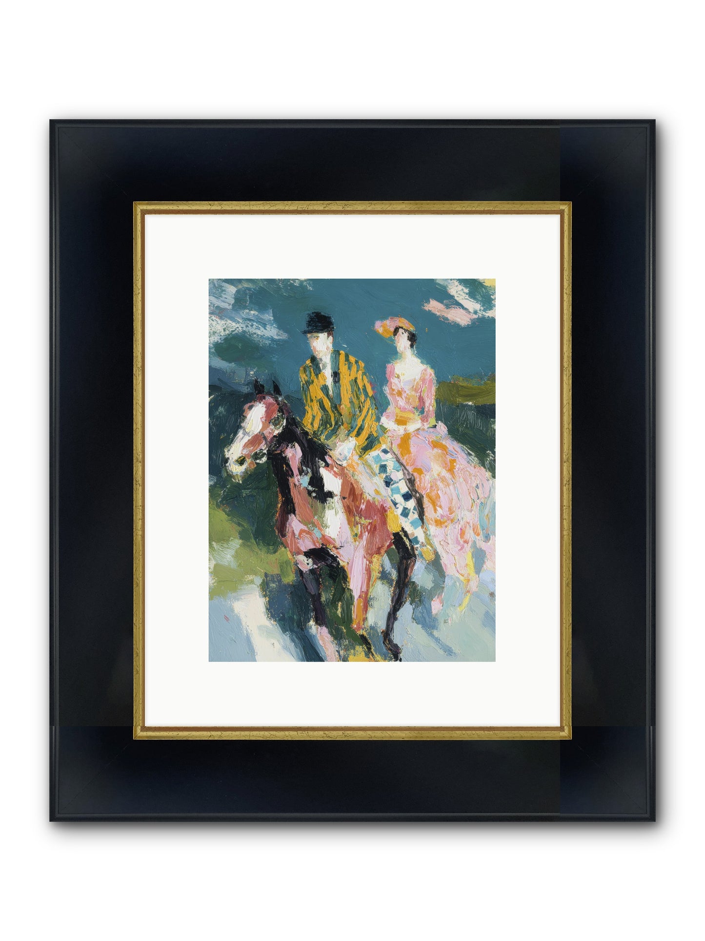 Always Enchanted Framed Print - Wide Black w/Gold 9x12