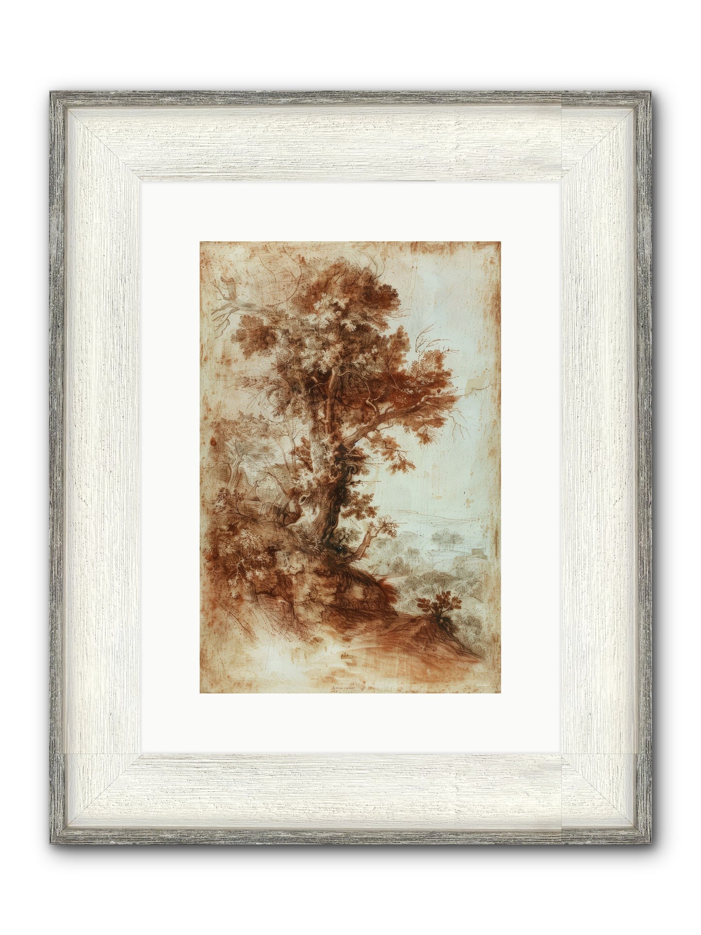 Amber Nocturne No. 1 Framed Print - Driftwood White 10x15