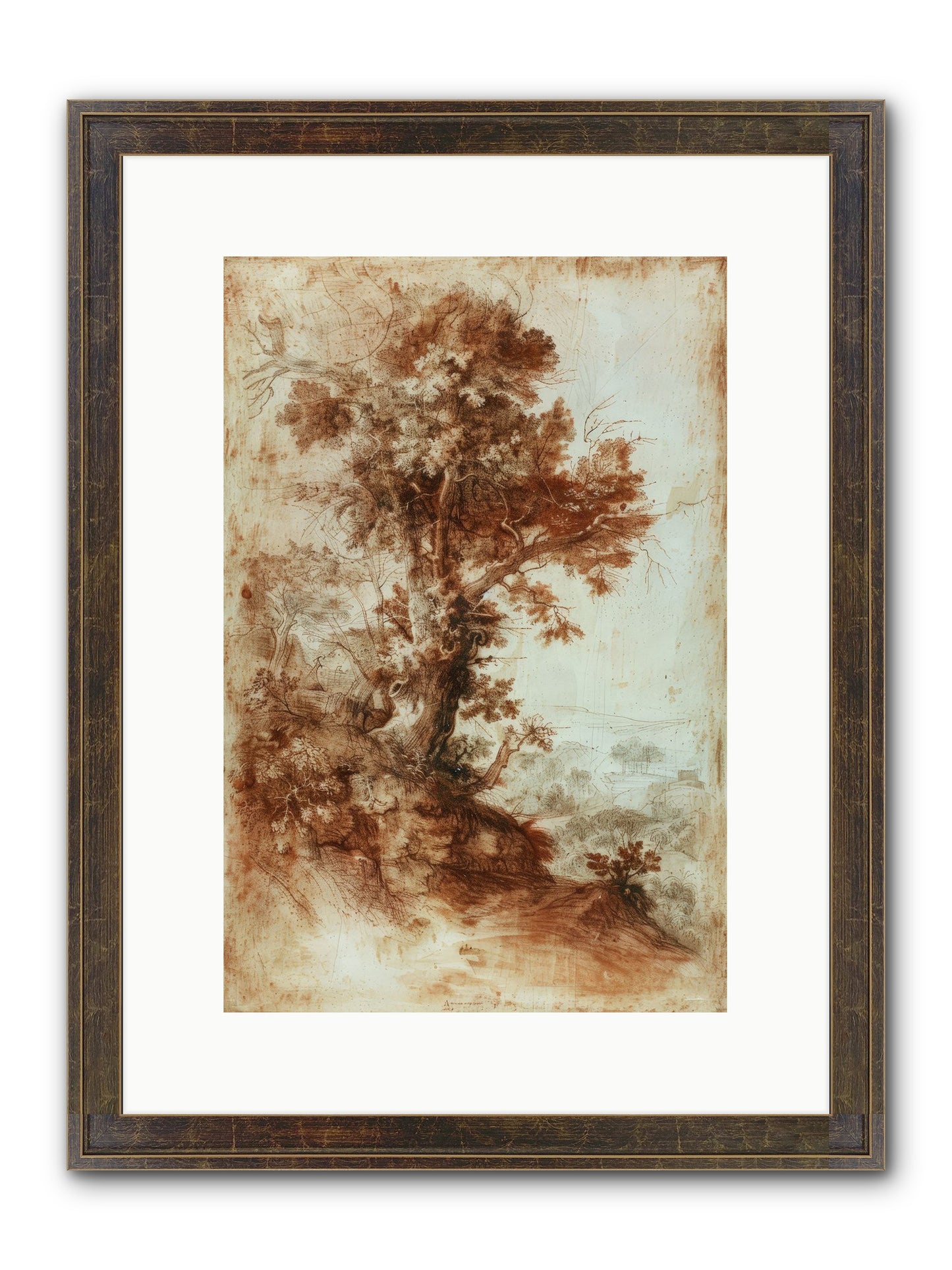 Amber Nocturne No. 1 Framed Print - Slimwoods Black/Gold 10x15