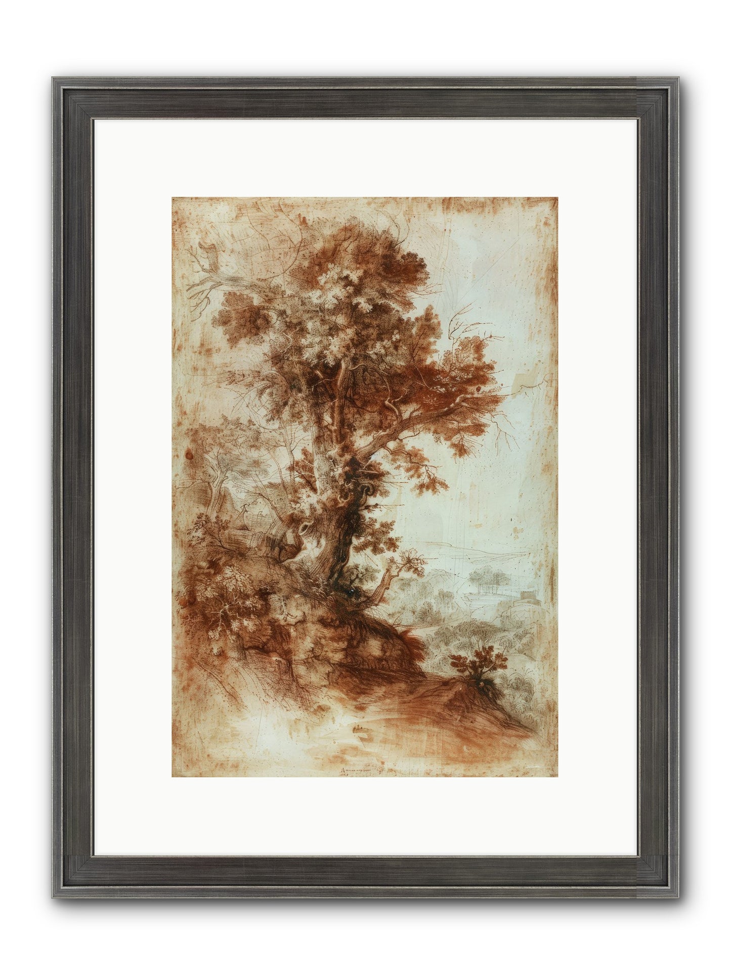 Amber Nocturne No. 1 Framed Print - Slimwoods Black/Silver 10x15