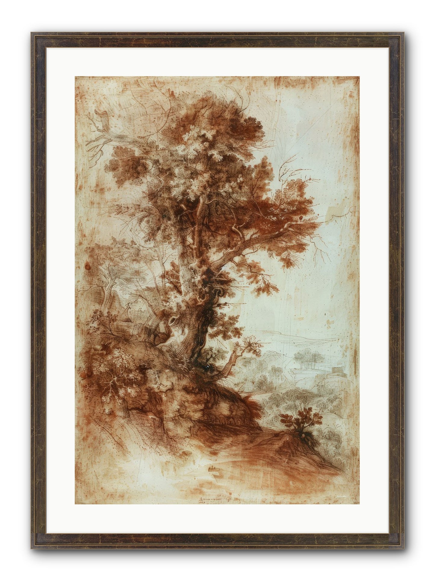 Amber Nocturne No. 1 Framed Print - Slimwoods Black/Gold 20x30