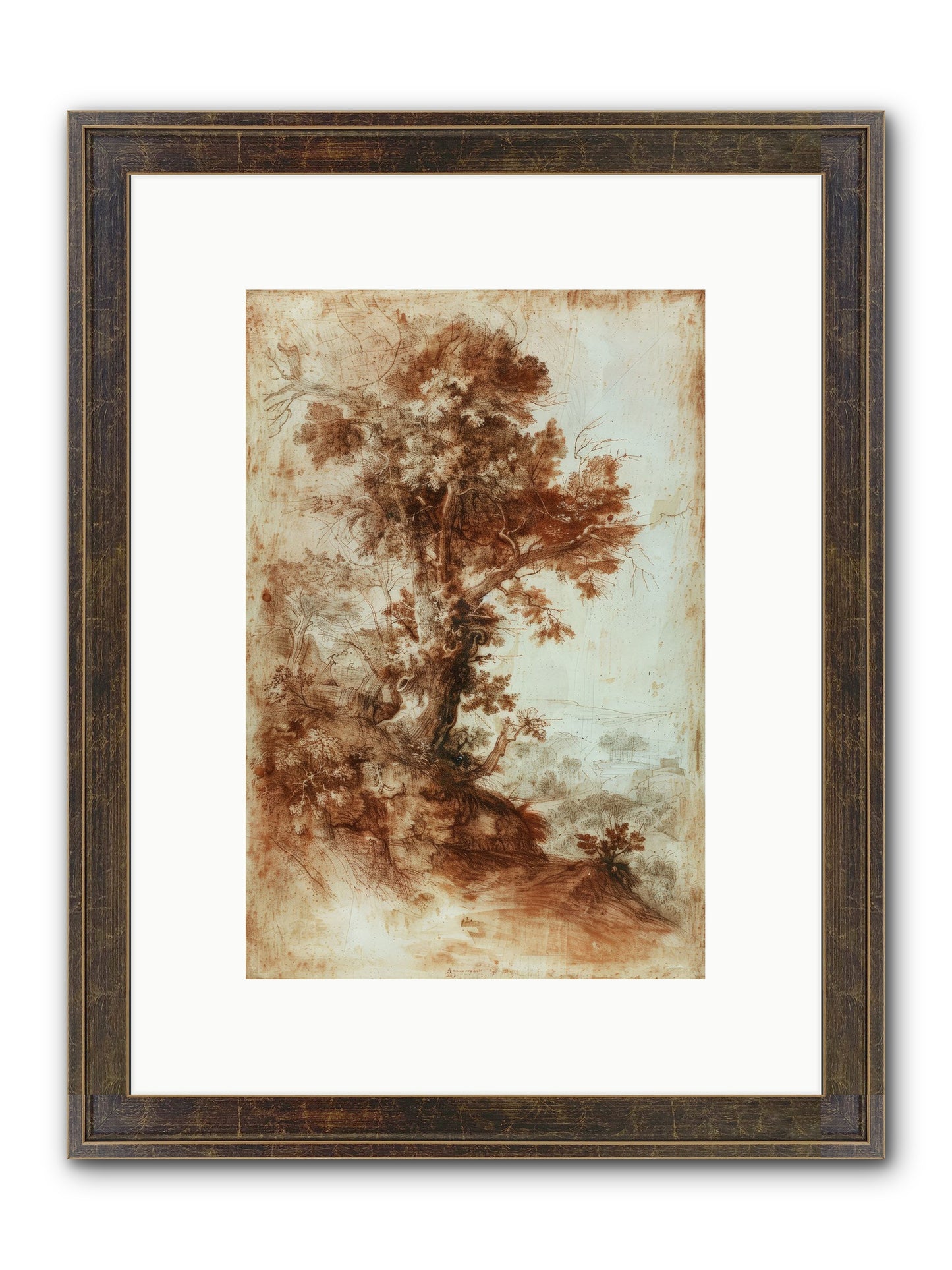 Amber Nocturne No. 1 Framed Print - Slimwoods Black/Gold 8x12