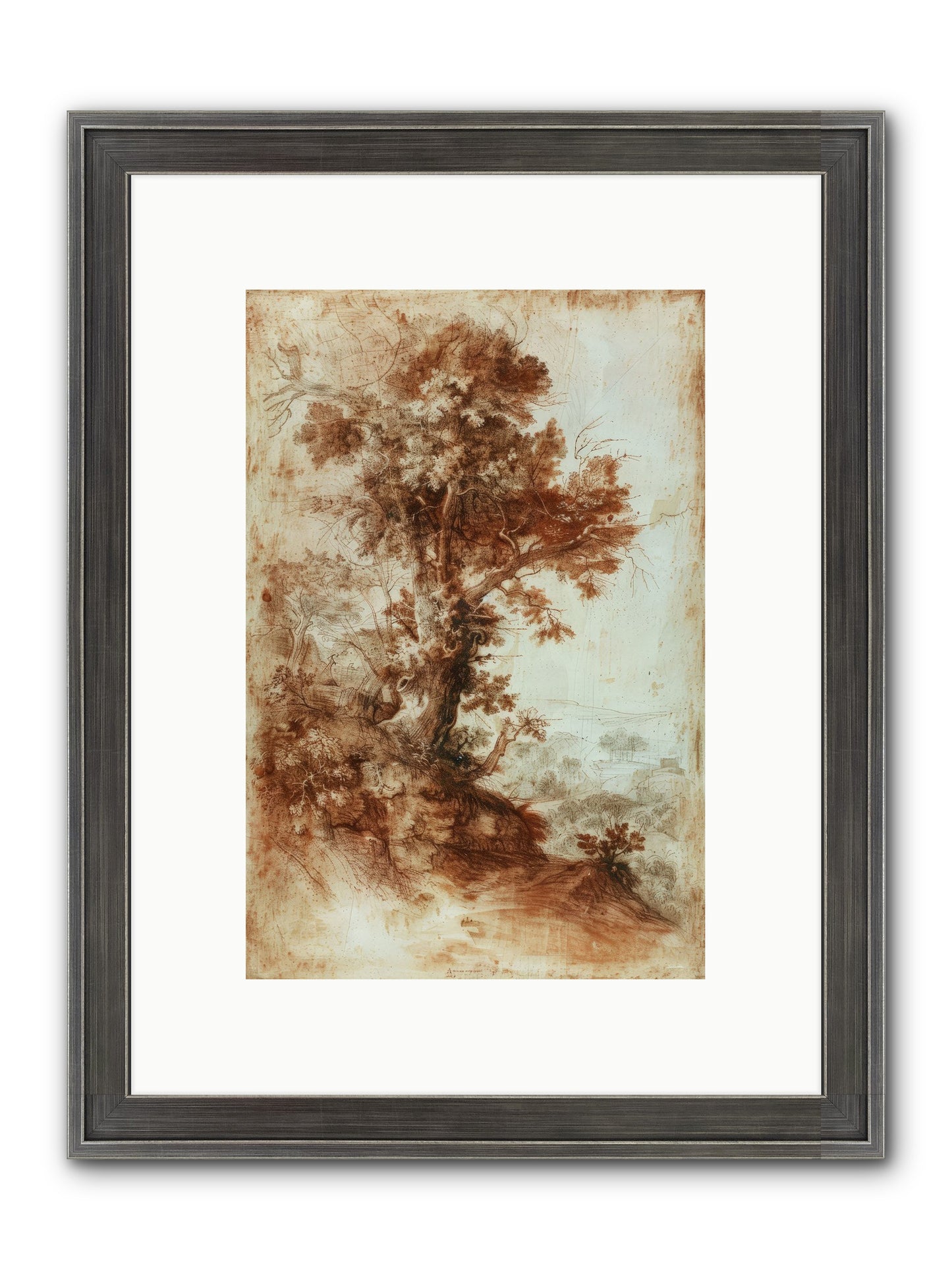 Amber Nocturne No. 1 Framed Print - Slimwoods Black/Silver 8x12