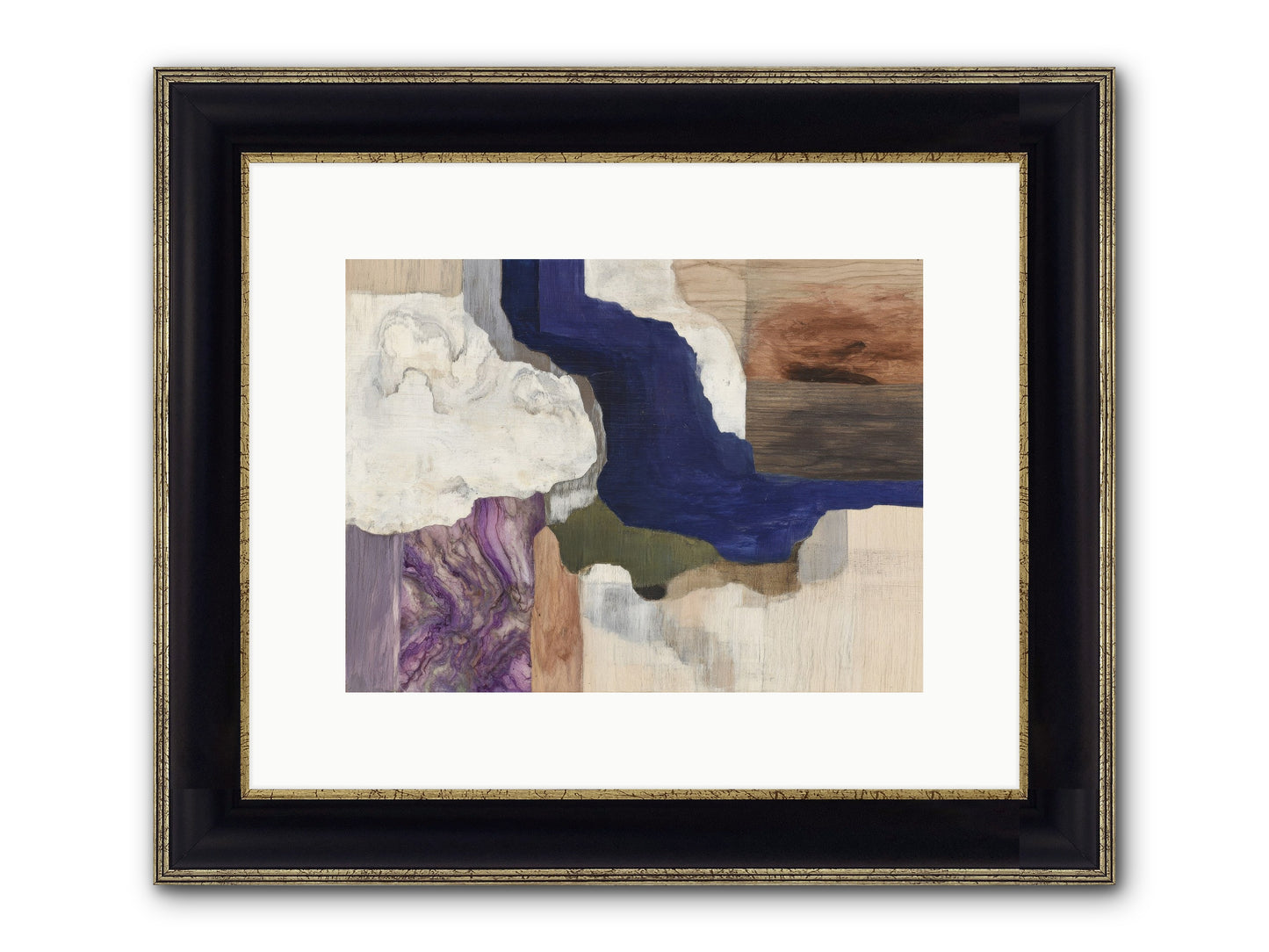 Amberlith Grove Framed Print - Black & Gold 12x9