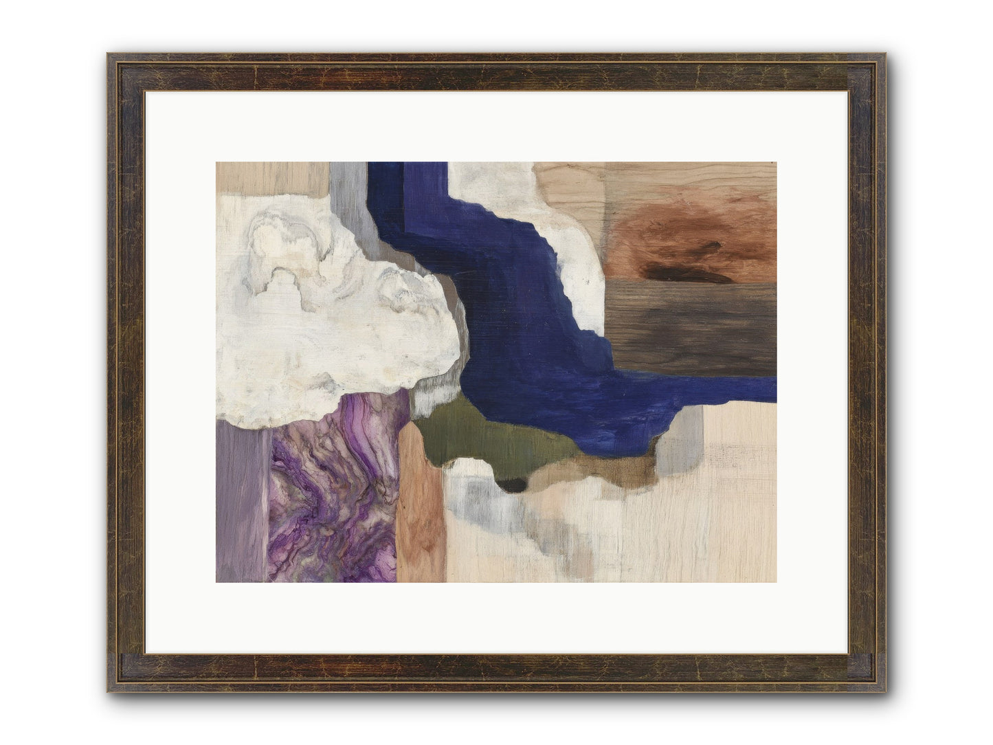 Amberlith Grove Framed Print - Slimwoods Black/Gold 16x12