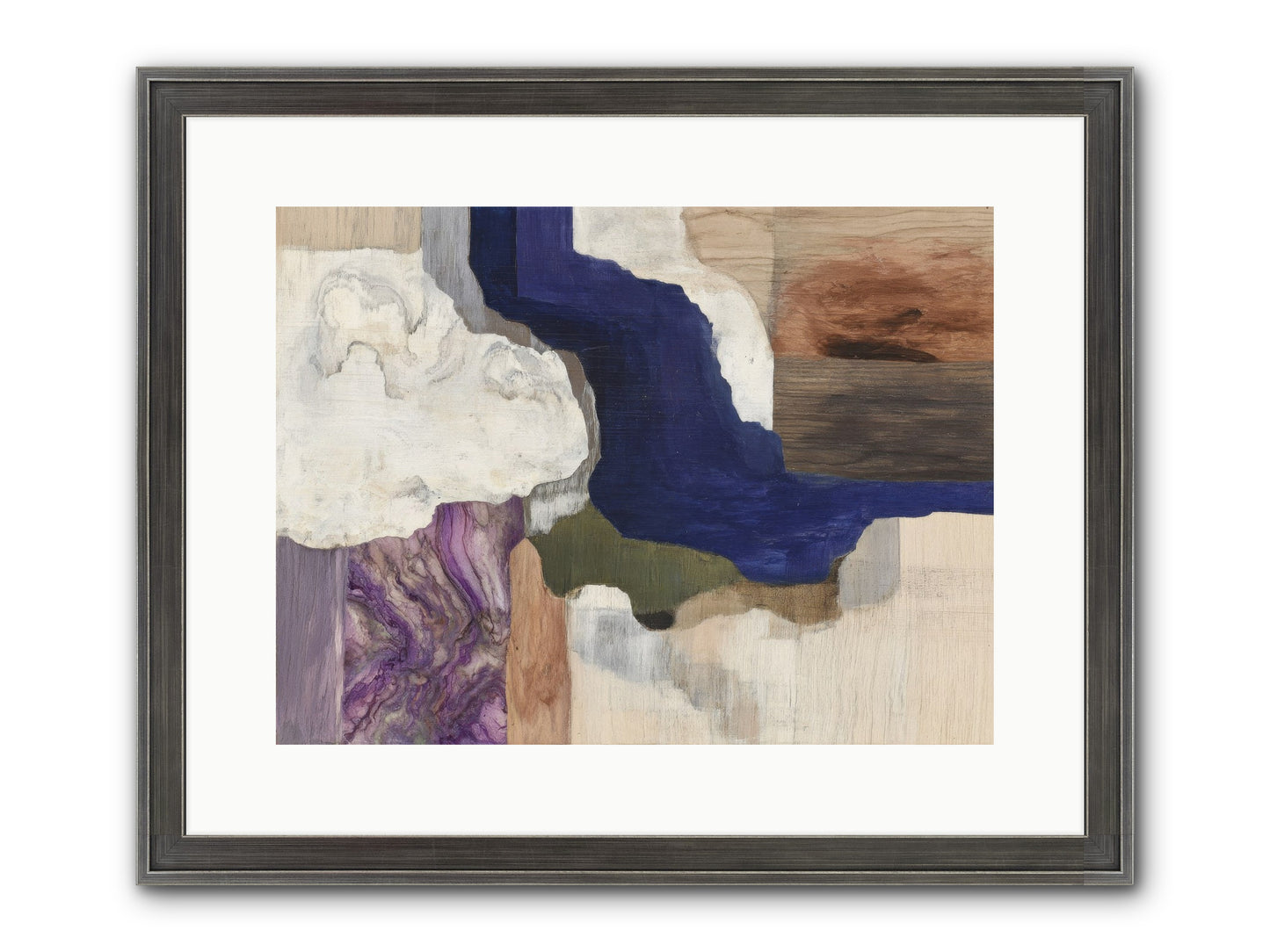 Amberlith Grove Framed Print - Slimwoods Black/Silver 16x12