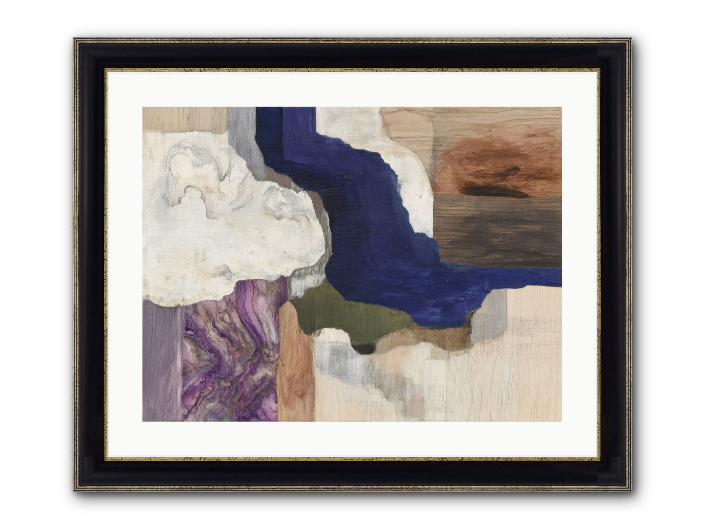 Amberlith Grove Framed Print - Black & Gold 24x18
