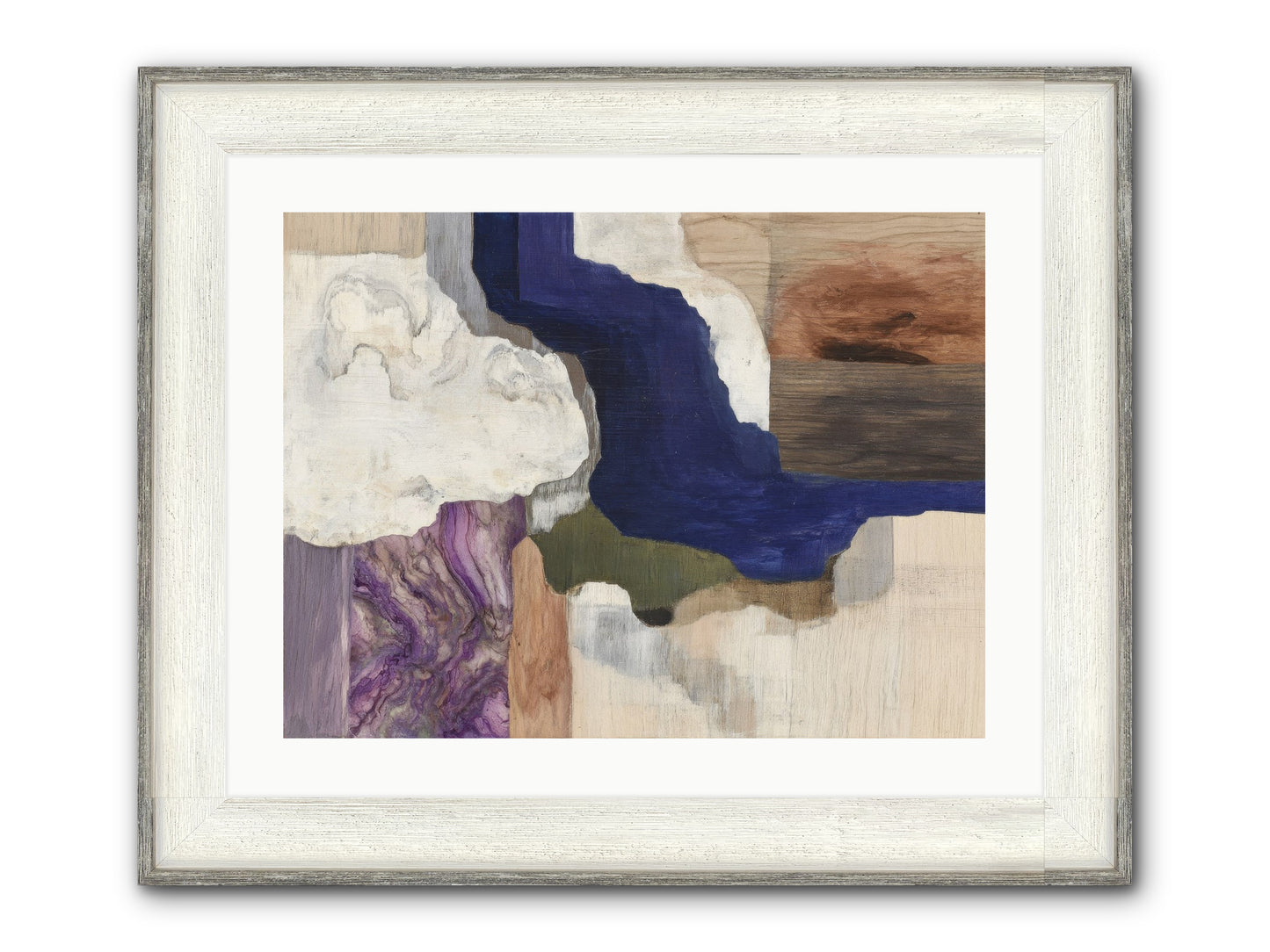 Amberlith Grove Framed Print - Driftwood White 24x18