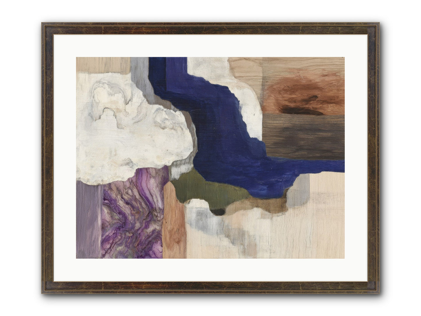 Amberlith Grove Framed Print - Slimwoods Black/Gold 24x18