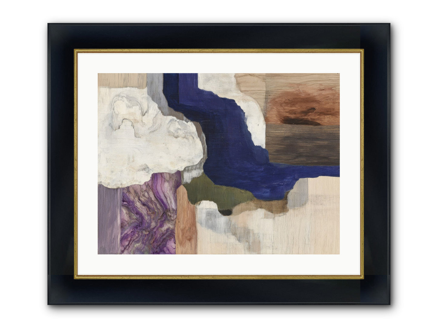 Amberlith Grove Framed Print - Wide Black w/Gold 24x18
