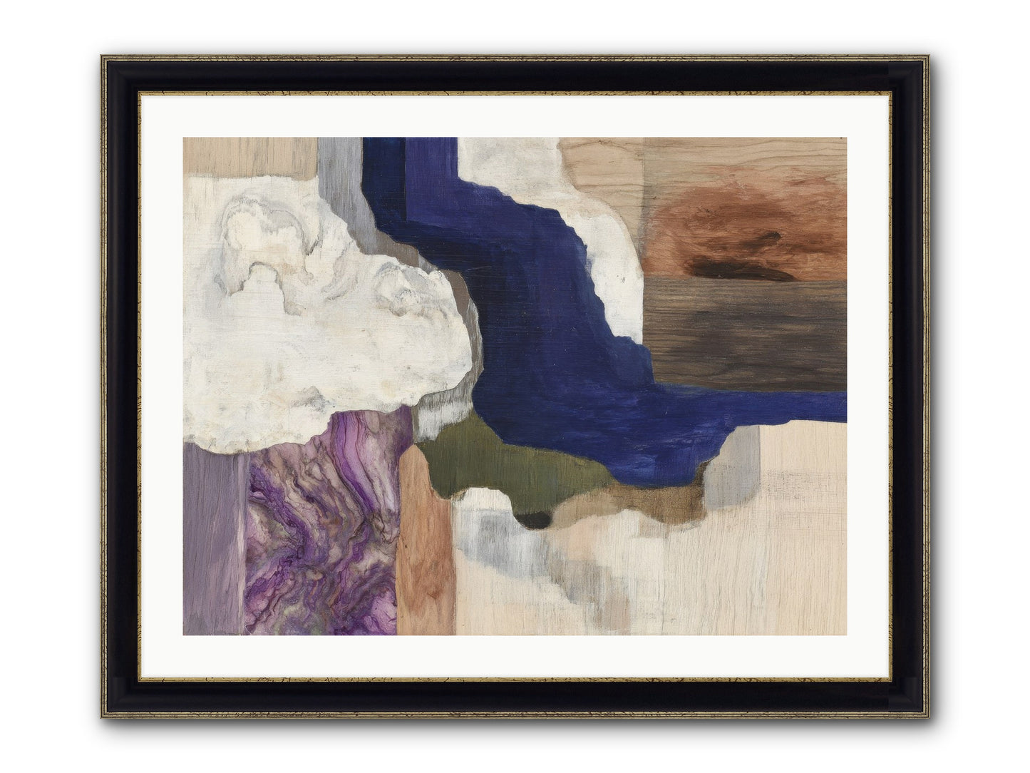 Amberlith Grove Framed Print - Black & Gold 32x24