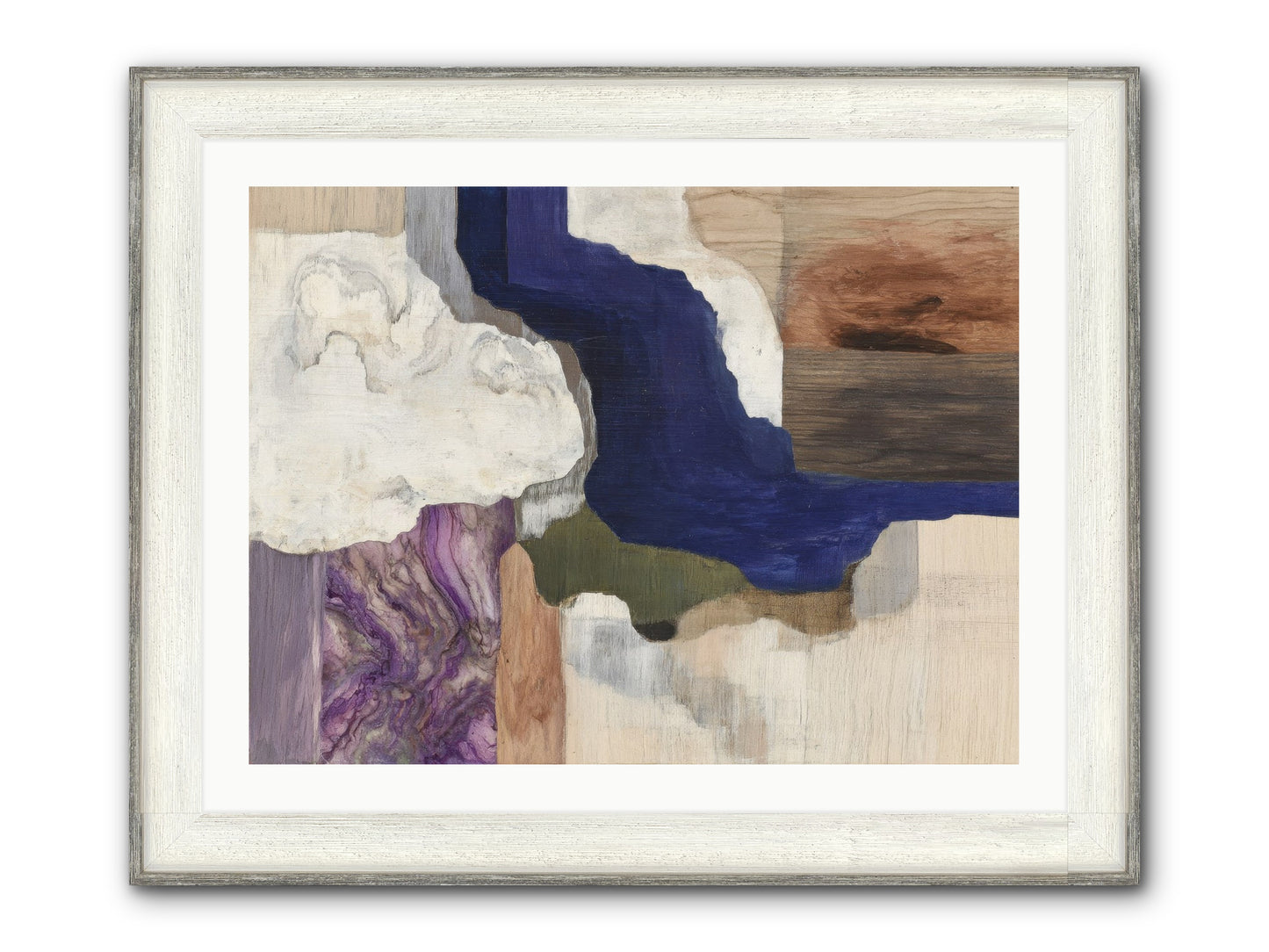 Amberlith Grove Framed Print - Driftwood White 32x24