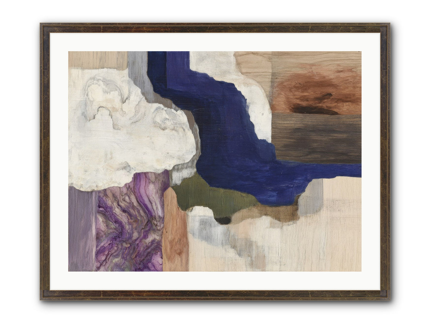 Amberlith Grove Framed Print - Slimwoods Black/Gold 32x24