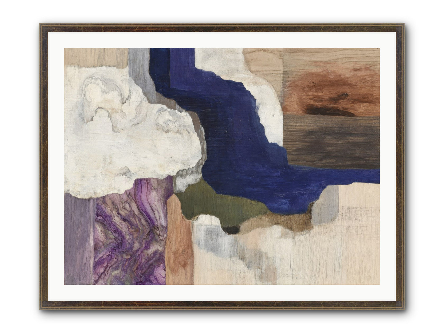 Amberlith Grove Framed Print - Slimwoods Black/Gold 40x30