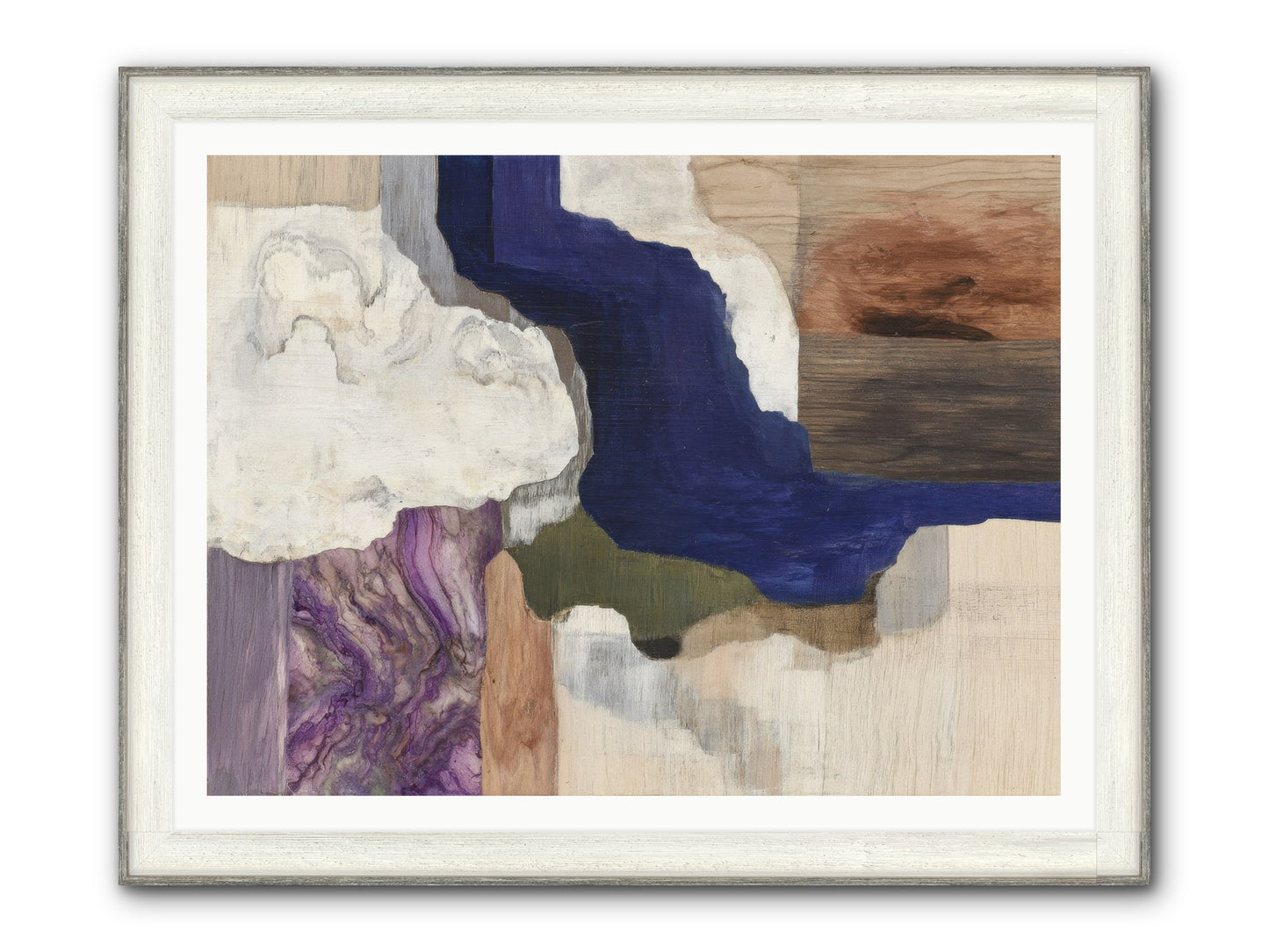 Amberlith Grove Framed Print - Driftwood White 48x36