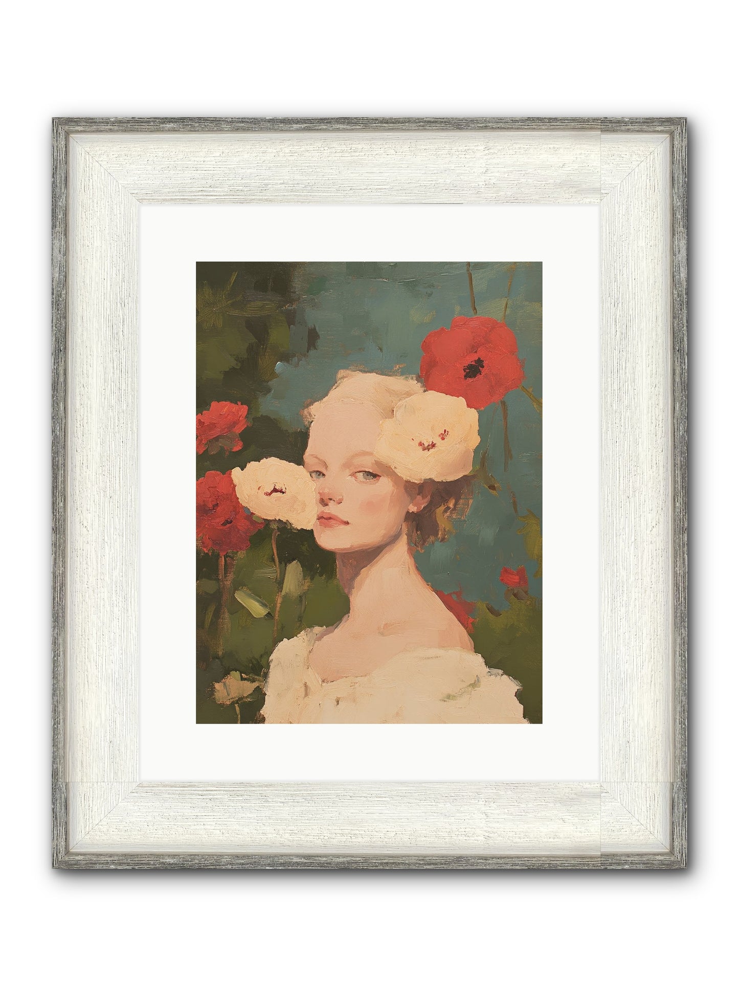 Ambrose Fernhollow Framed Print - Driftwood White 12x16