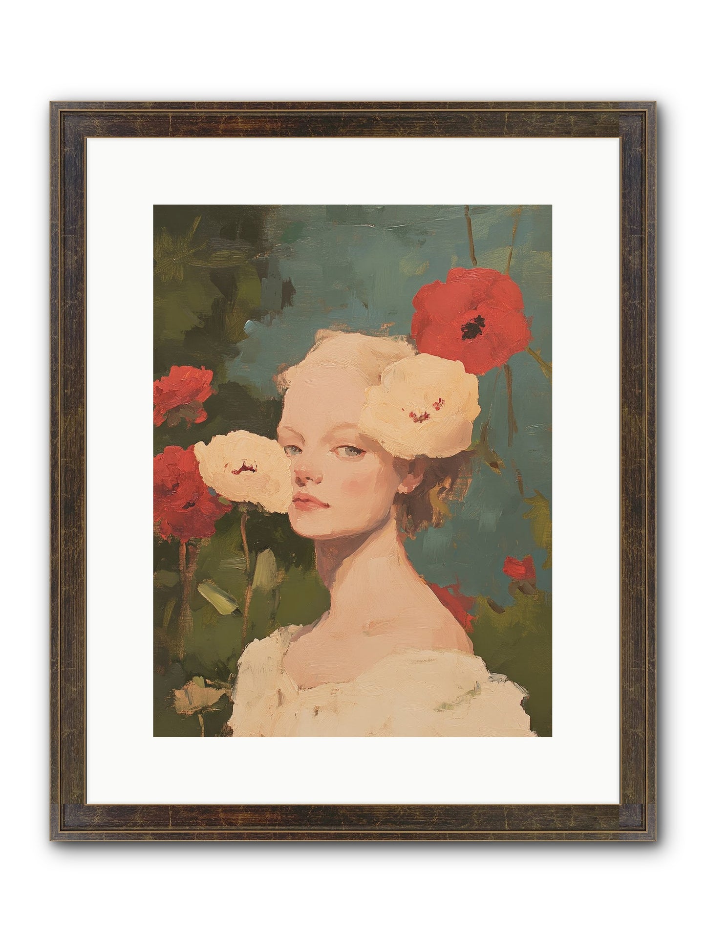 Ambrose Fernhollow Framed Print - Slimwoods Black/Gold 12x16