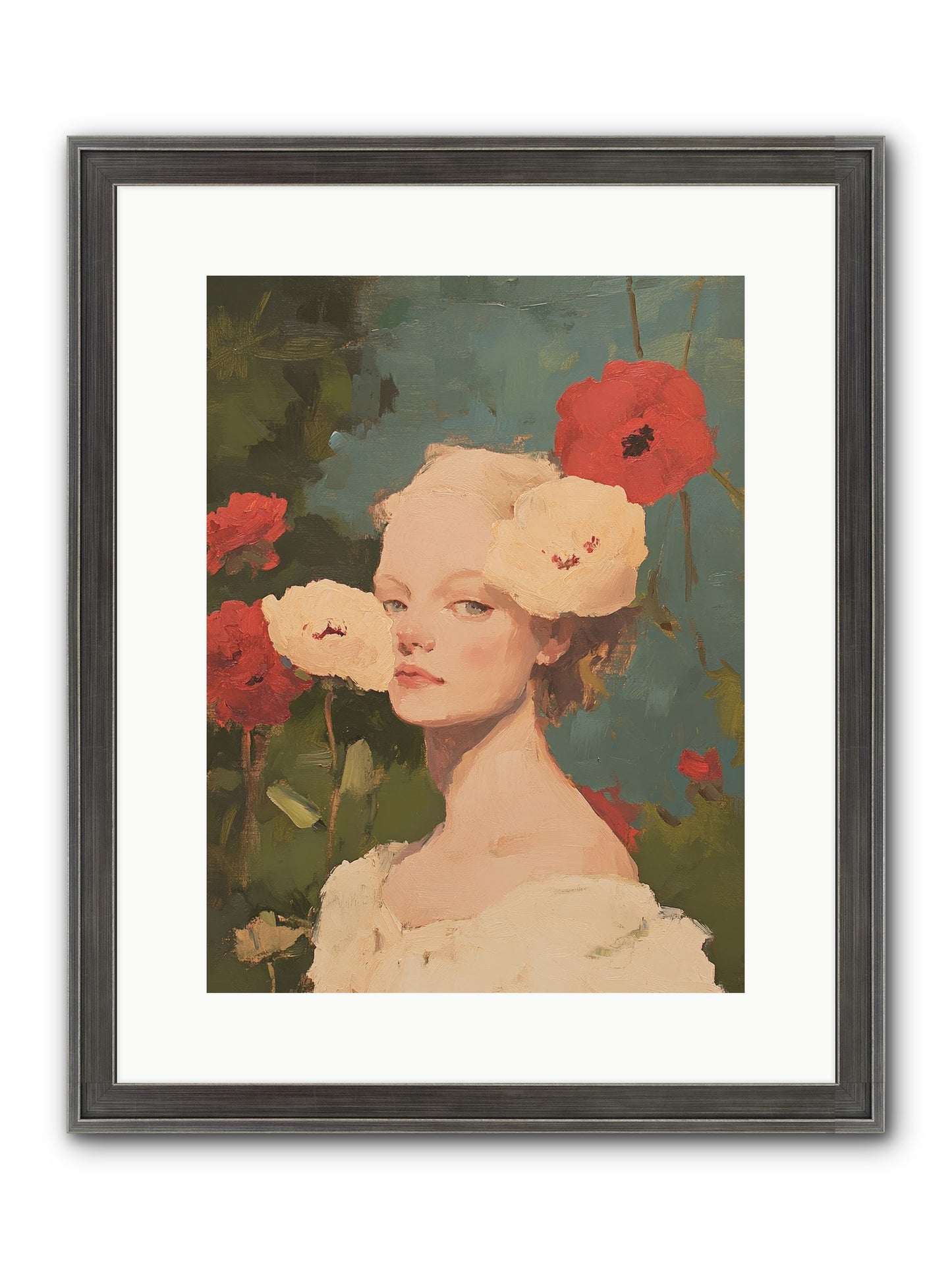 Ambrose Fernhollow Framed Print - Slimwoods Black/Silver 12x16