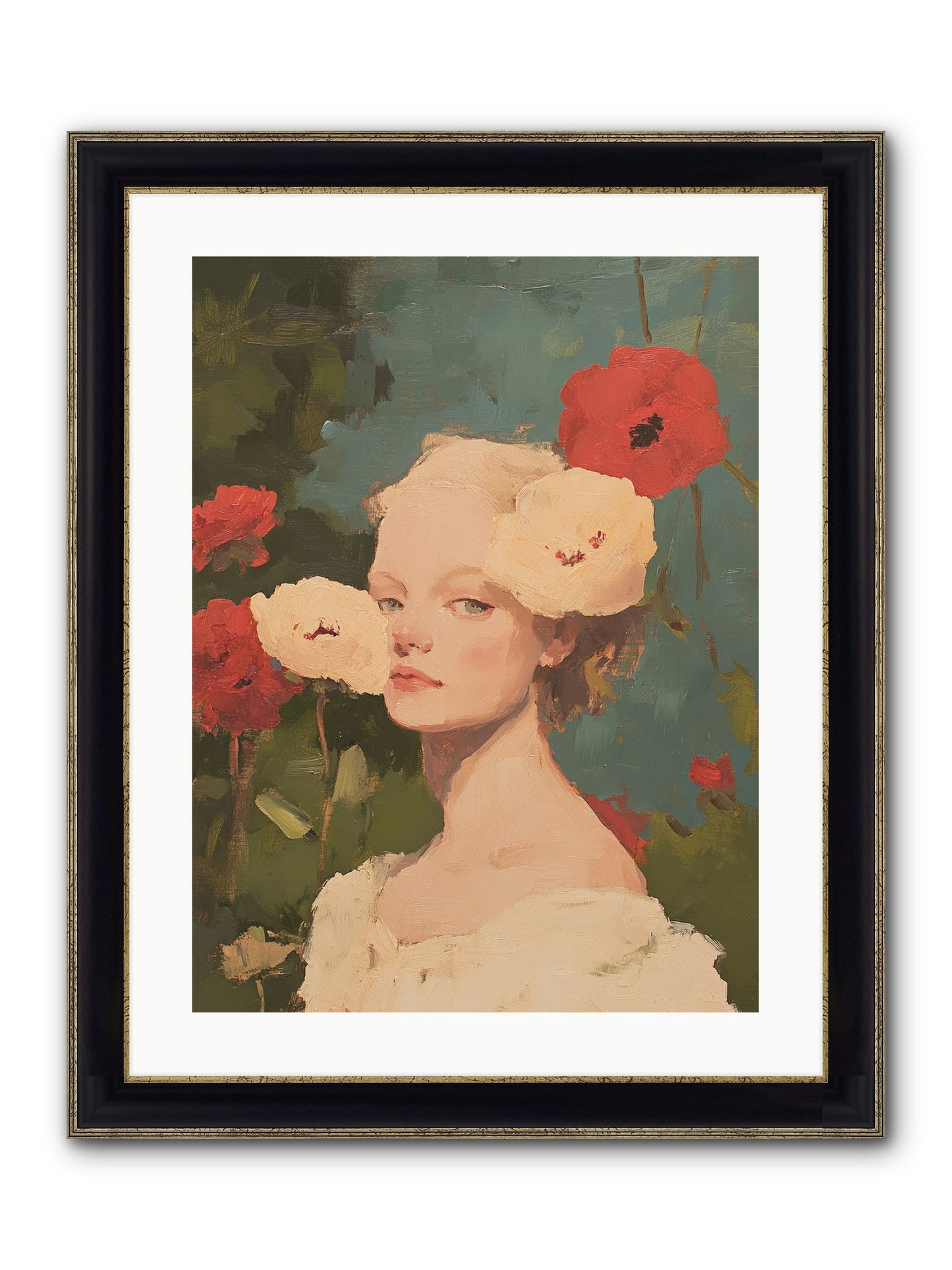 Ambrose Fernhollow Framed Print - Black & Gold 18x24