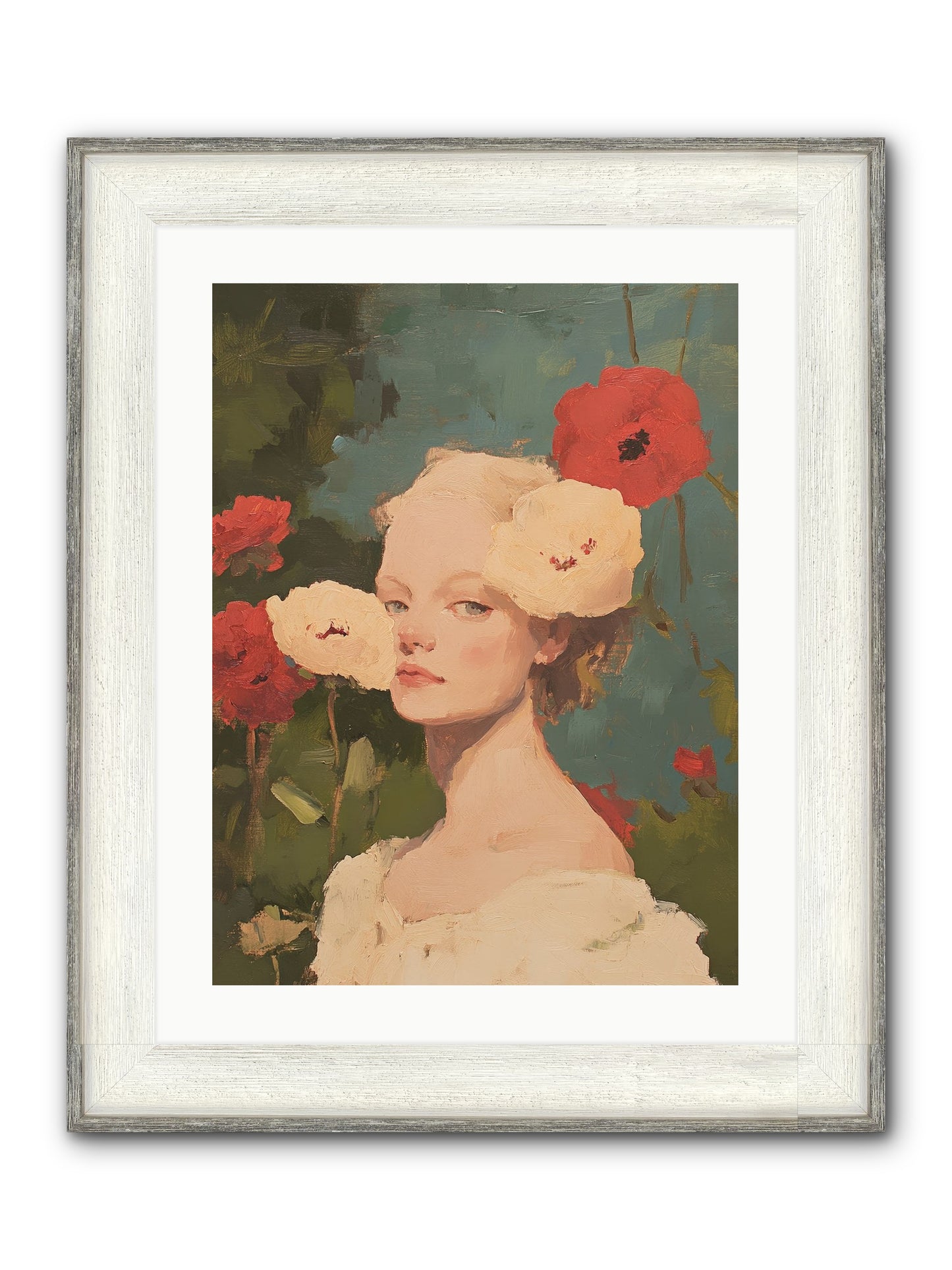 Ambrose Fernhollow Framed Print - Driftwood White 18x24