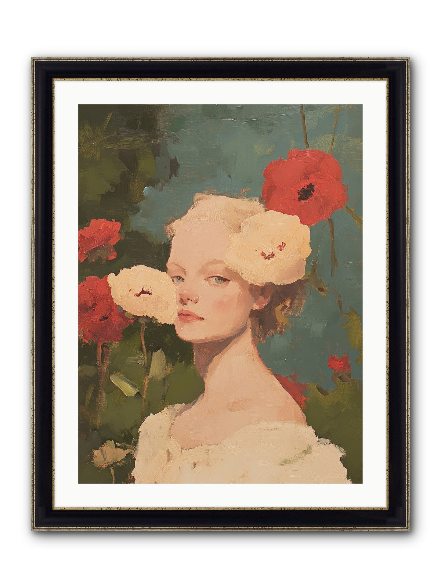 Ambrose Fernhollow Framed Print - Black & Gold 24x32