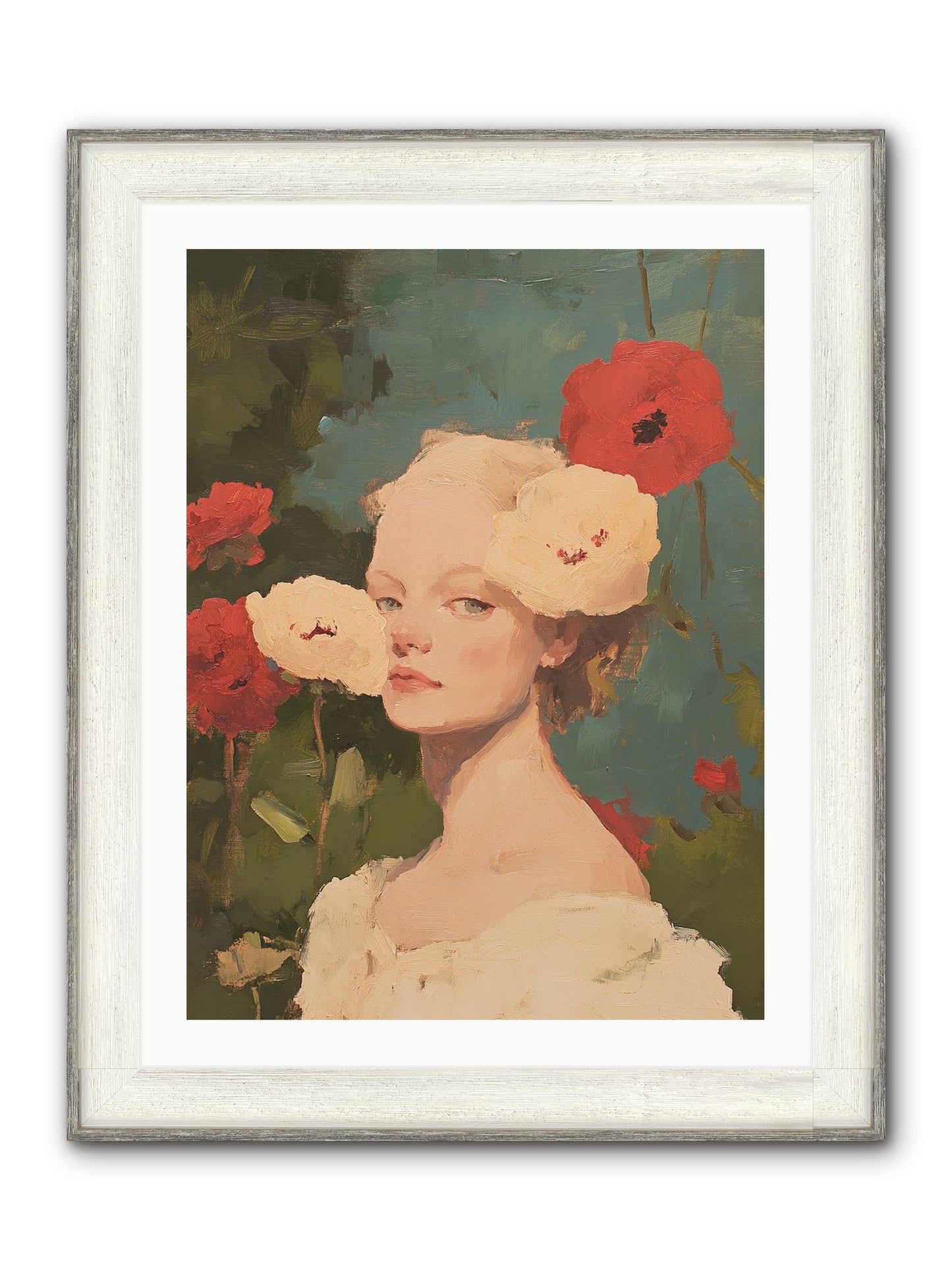 Ambrose Fernhollow Framed Print - Driftwood White 24x32