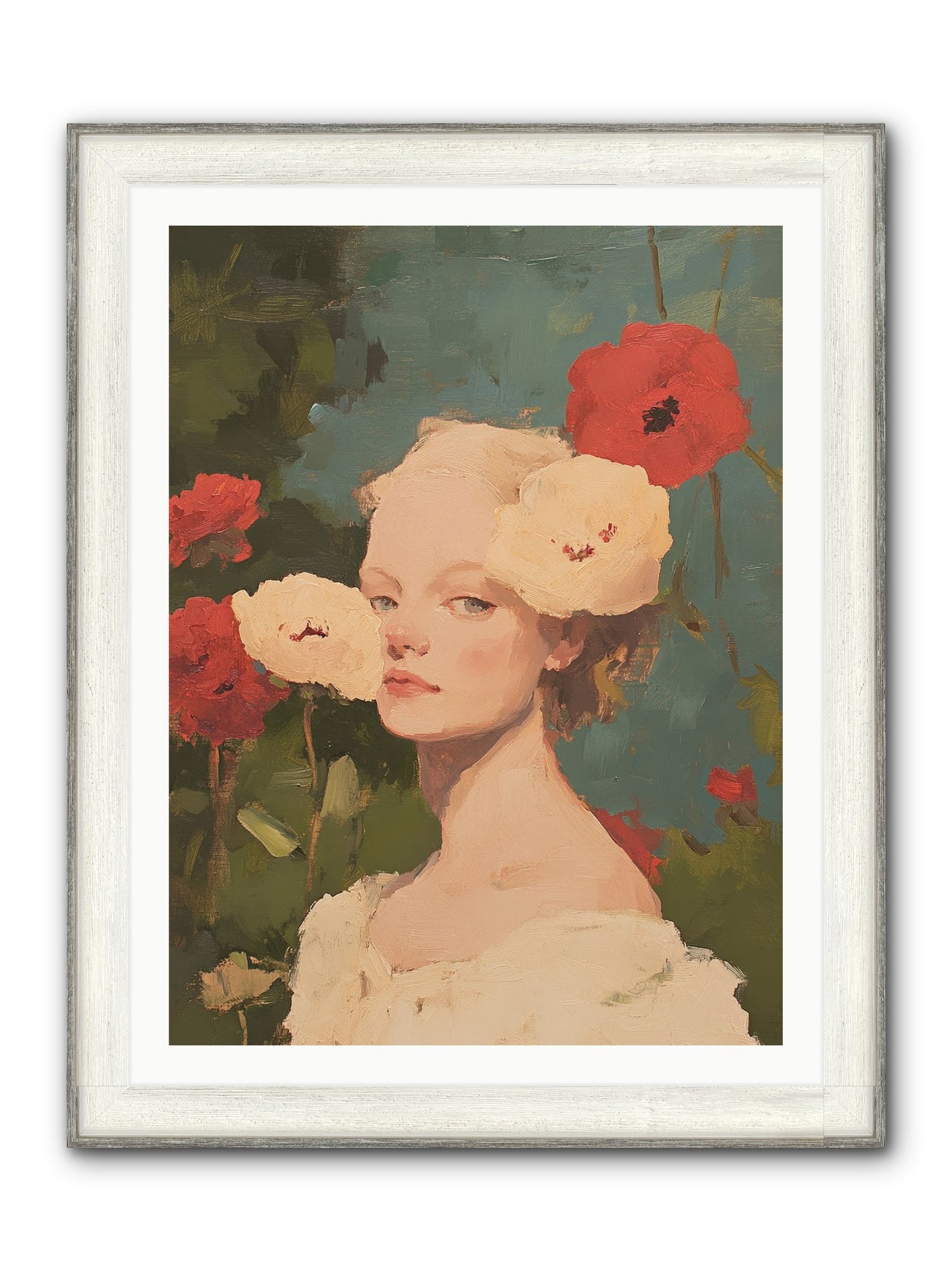 Ambrose Fernhollow Framed Print - Driftwood White 30x40