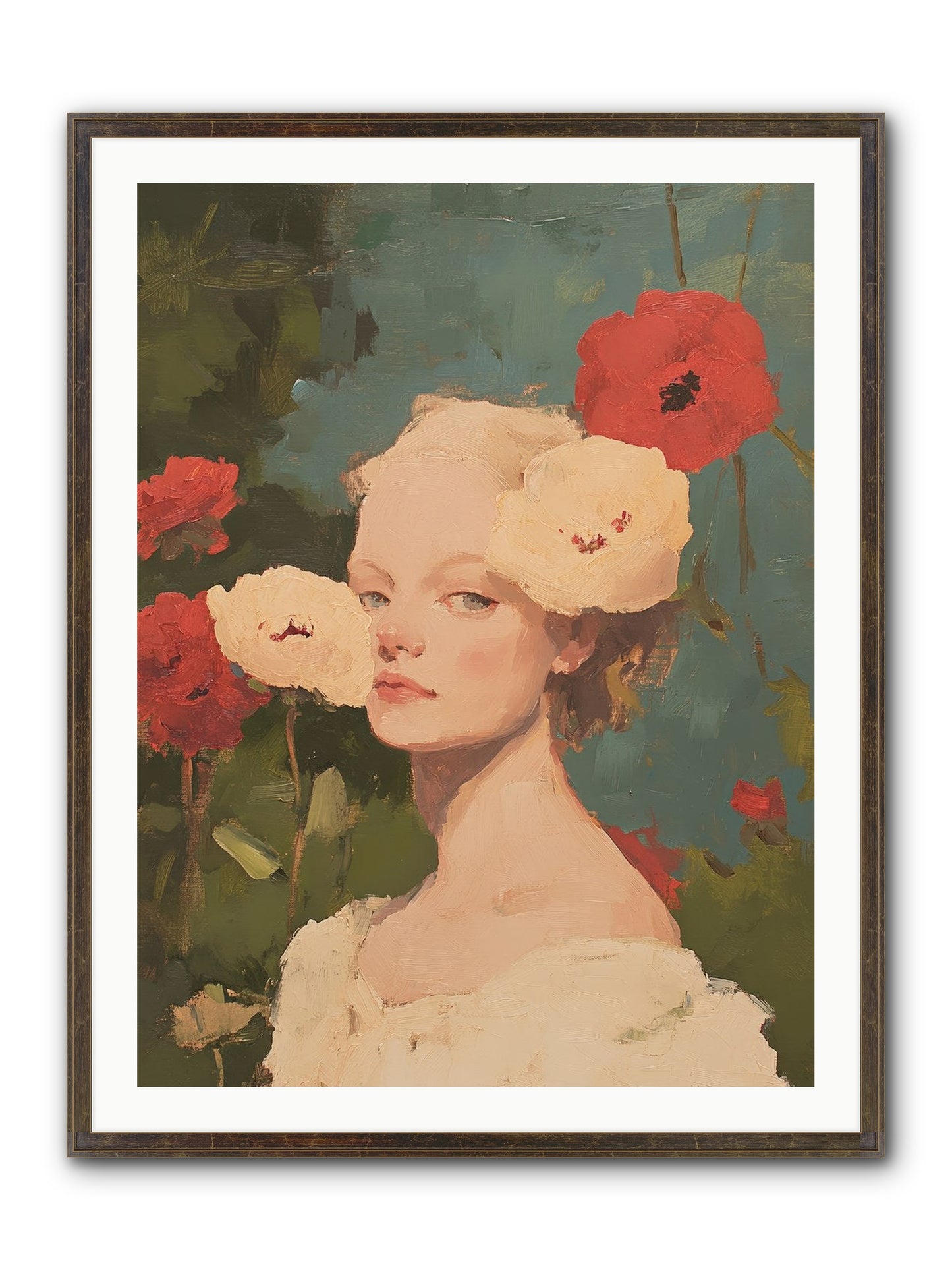 Ambrose Fernhollow Framed Print - Slimwoods Black/Gold 30x40