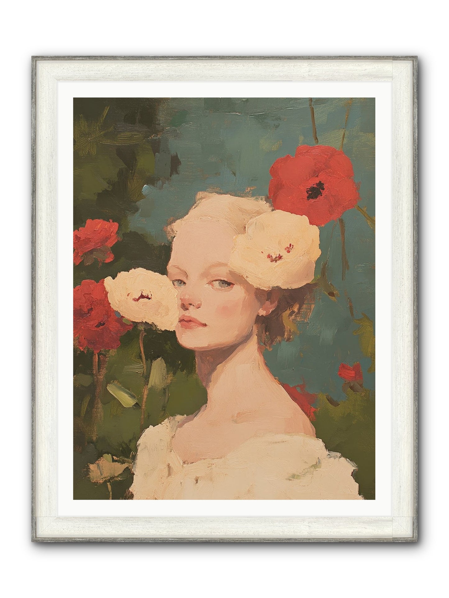 Ambrose Fernhollow Framed Print - Driftwood White 36x48