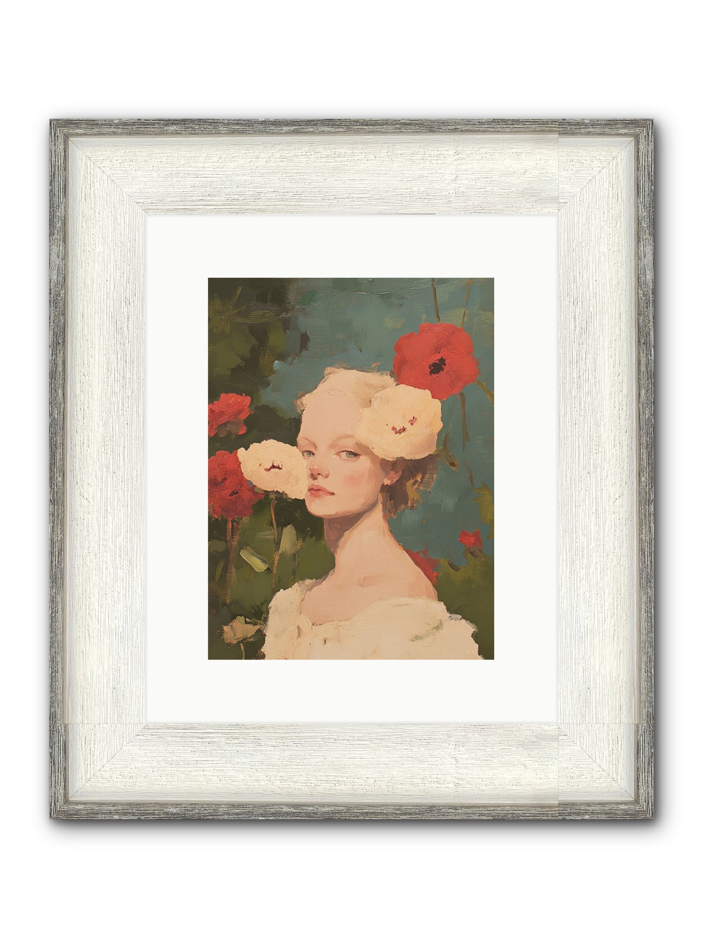 Ambrose Fernhollow Framed Print - Driftwood White 9x12