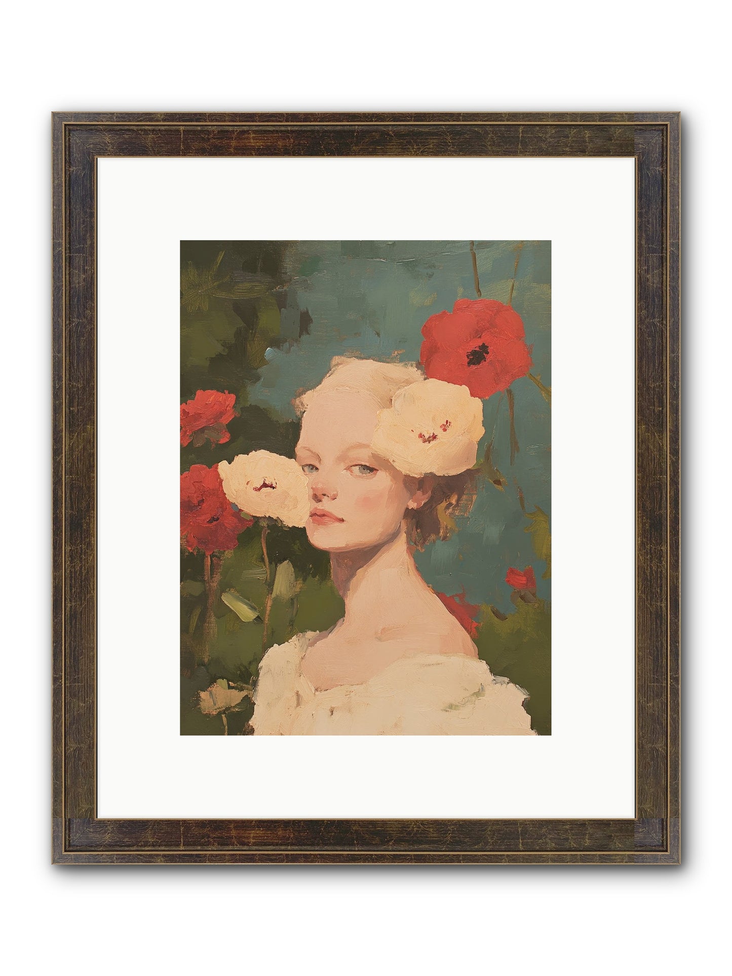 Ambrose Fernhollow Framed Print - Slimwoods Black/Gold 9x12