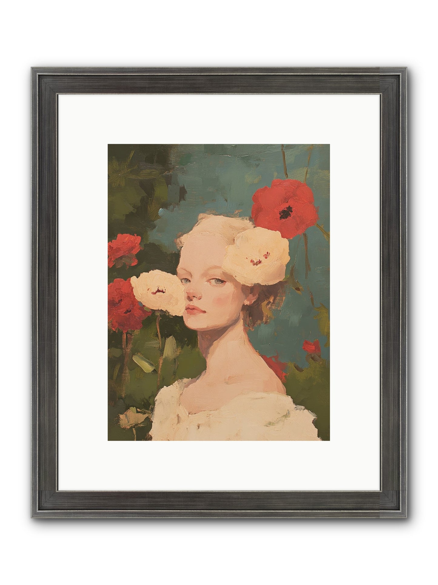 Ambrose Fernhollow Framed Print - Slimwoods Black/Silver 9x12
