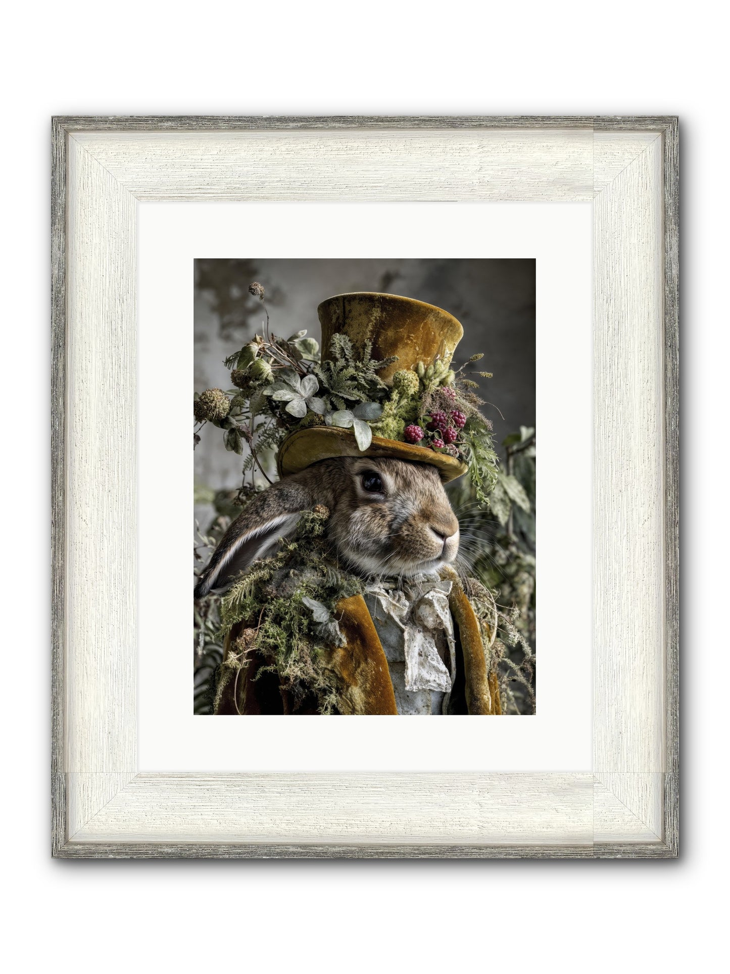 Ambrosia Framed Print - Driftwood White 12x16