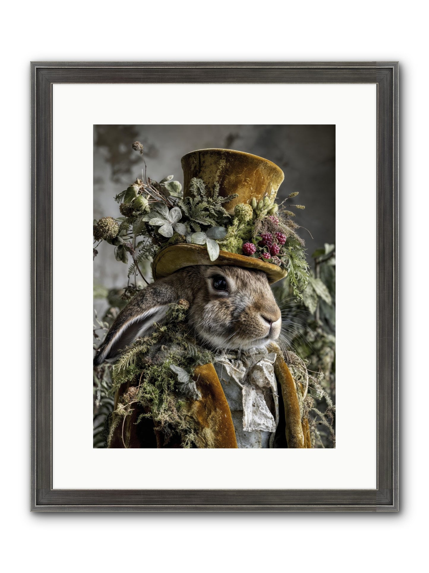 Ambrosia Framed Print - Slimwoods Black/Silver 12x16